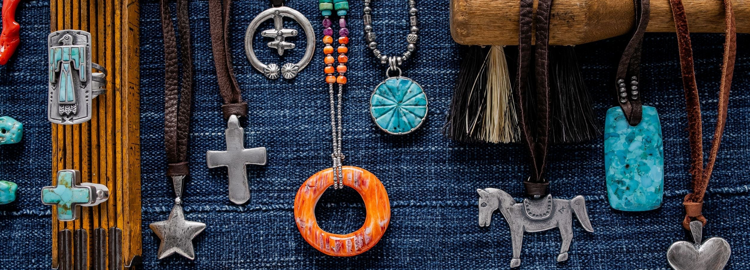 A Collection of beaded jewelry handcrafted for both men and women. Discover beaded necklaces, bracelets, earrings, and hatbands designed in the Peyote Bird original design.