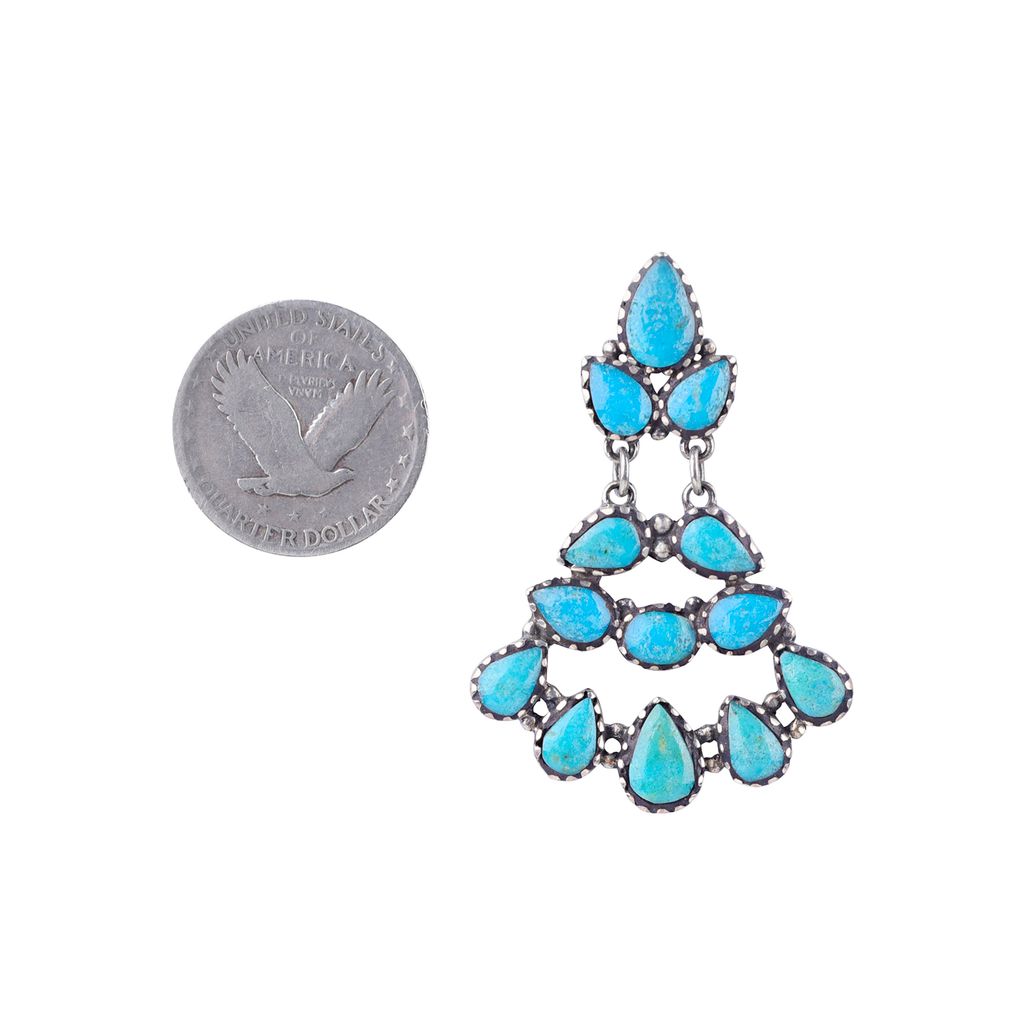Nomad Turquoise Chandelier Earrings