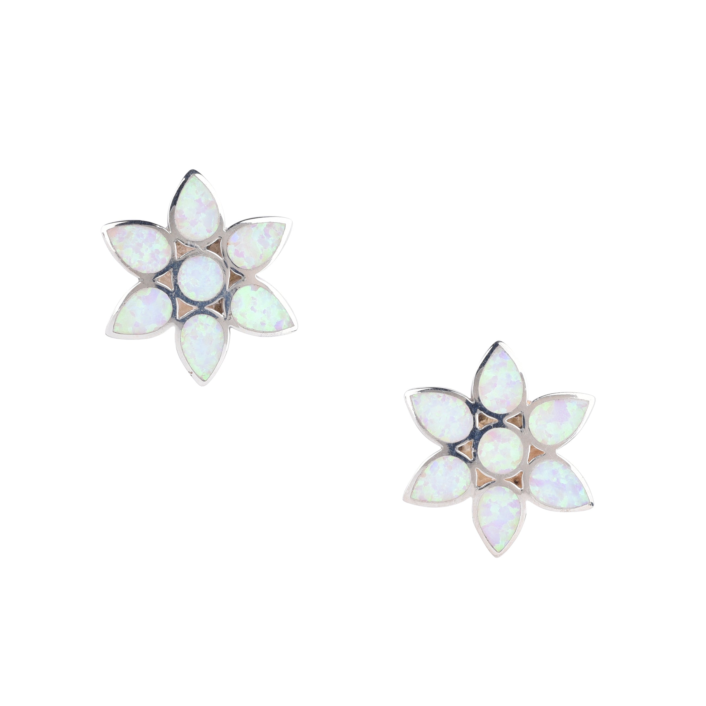 Flower Petal Stud Earrings