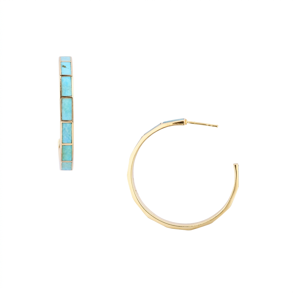 Bamboo Hoop Earrings