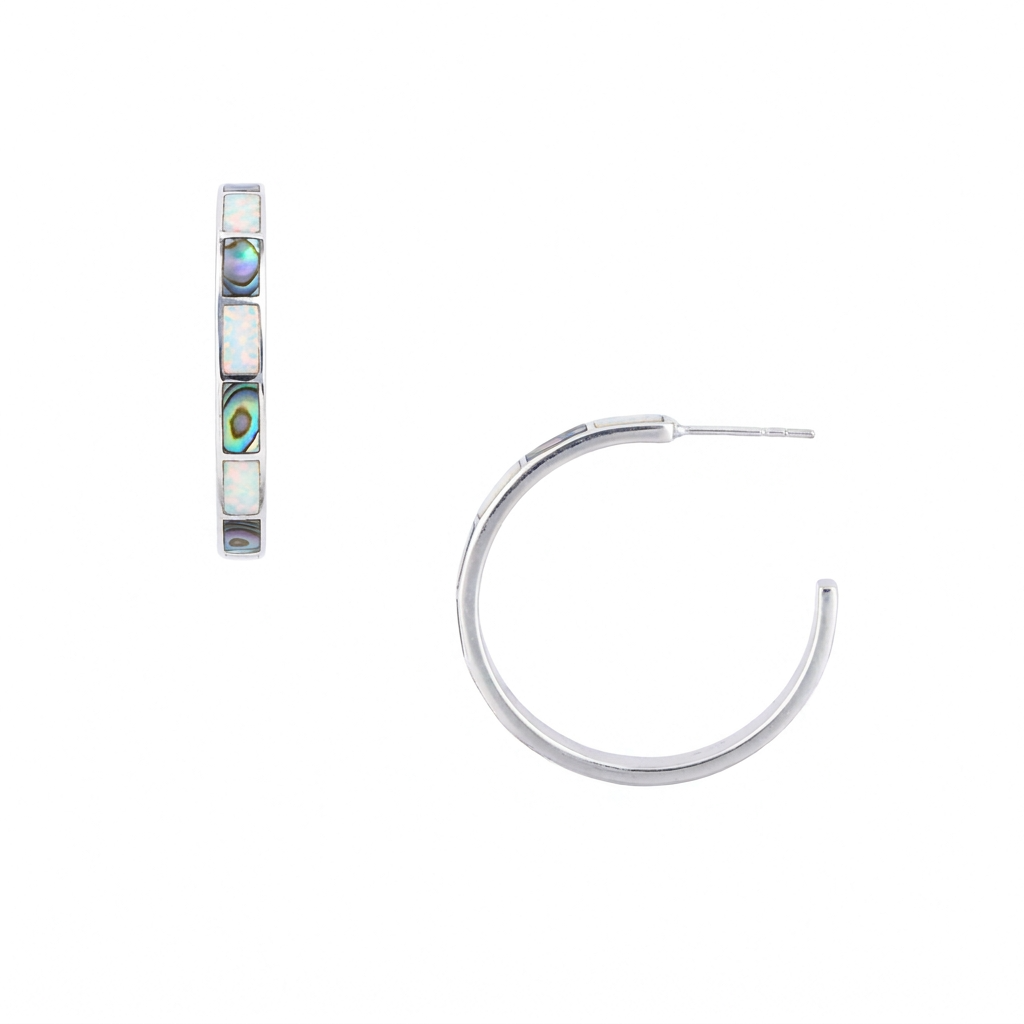 Bamboo Hoop Earrings