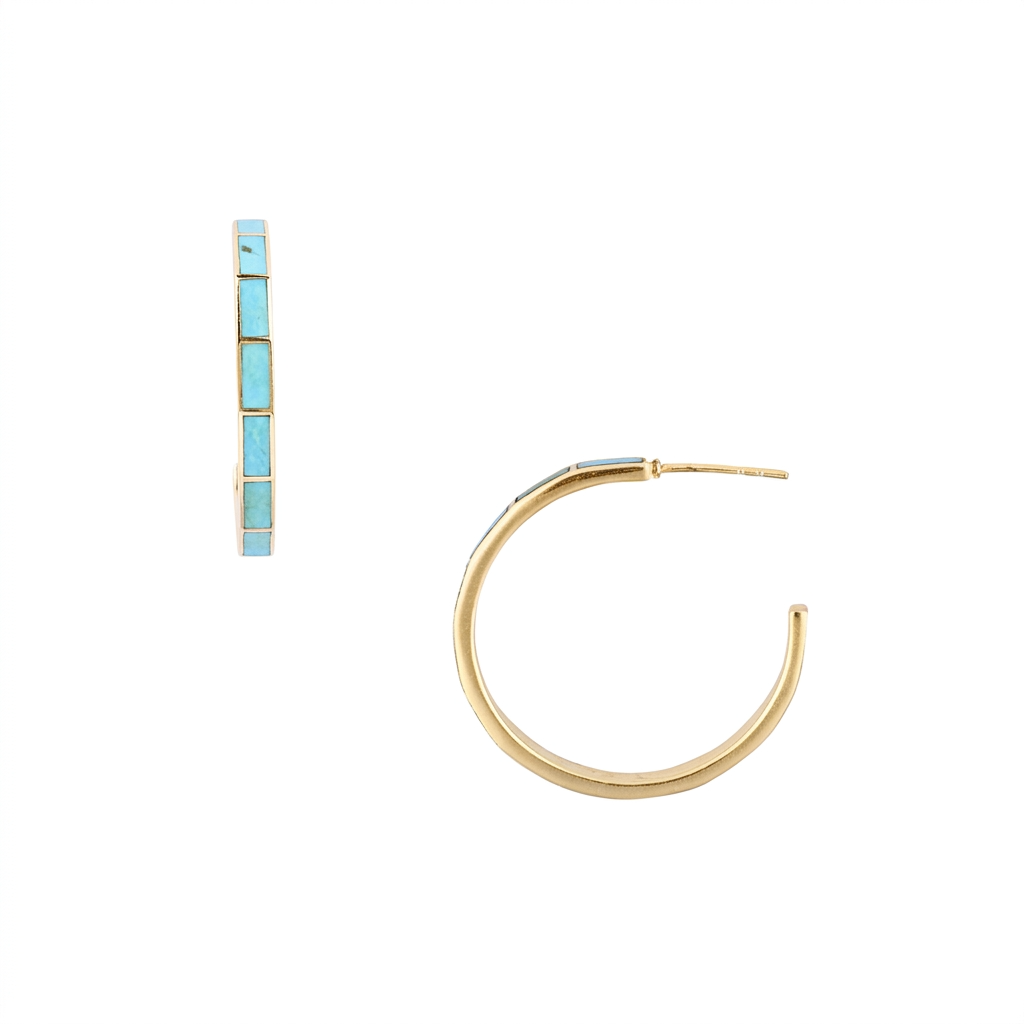 Bamboo Hoop Earrings
