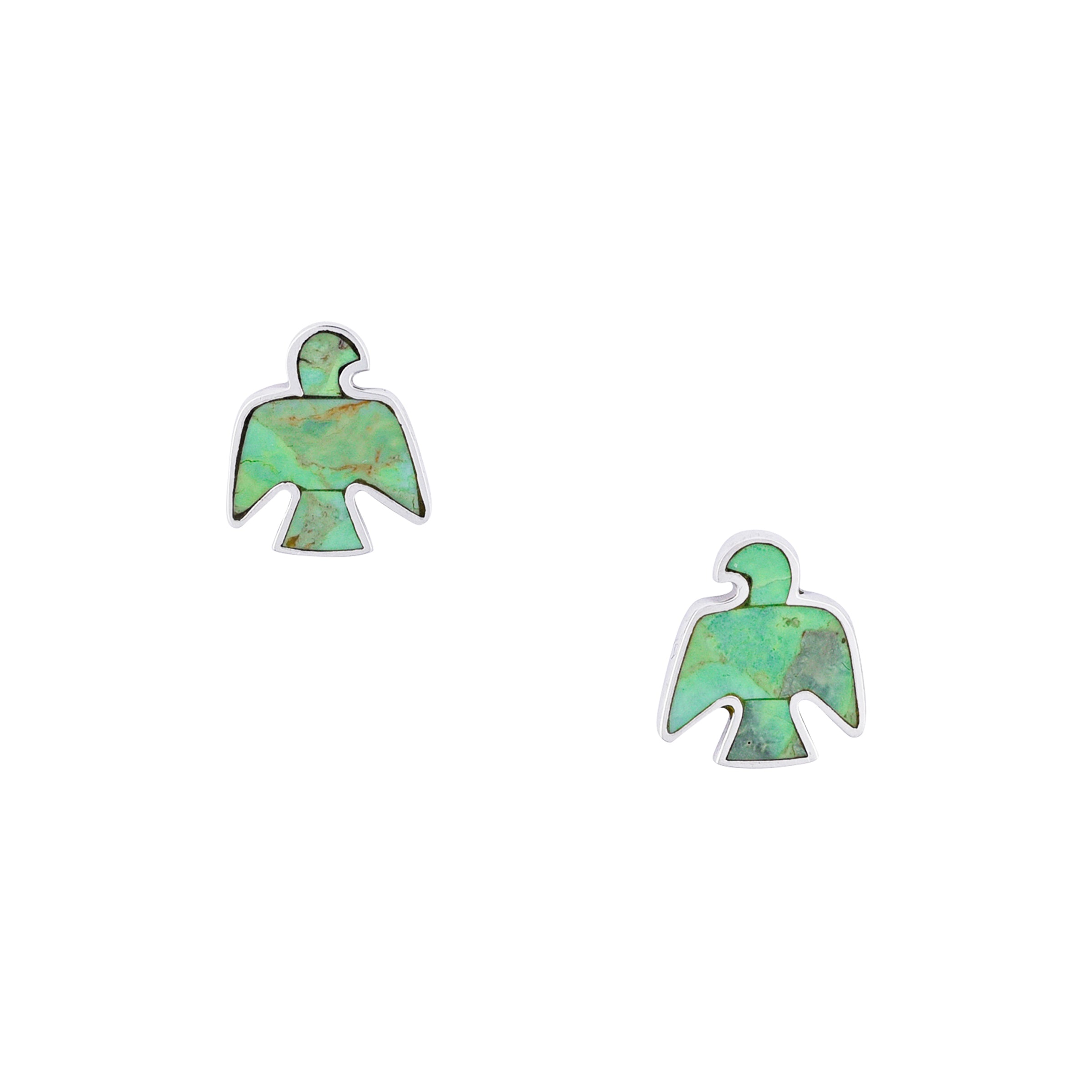 Large Peyote Bird Stud Earrings