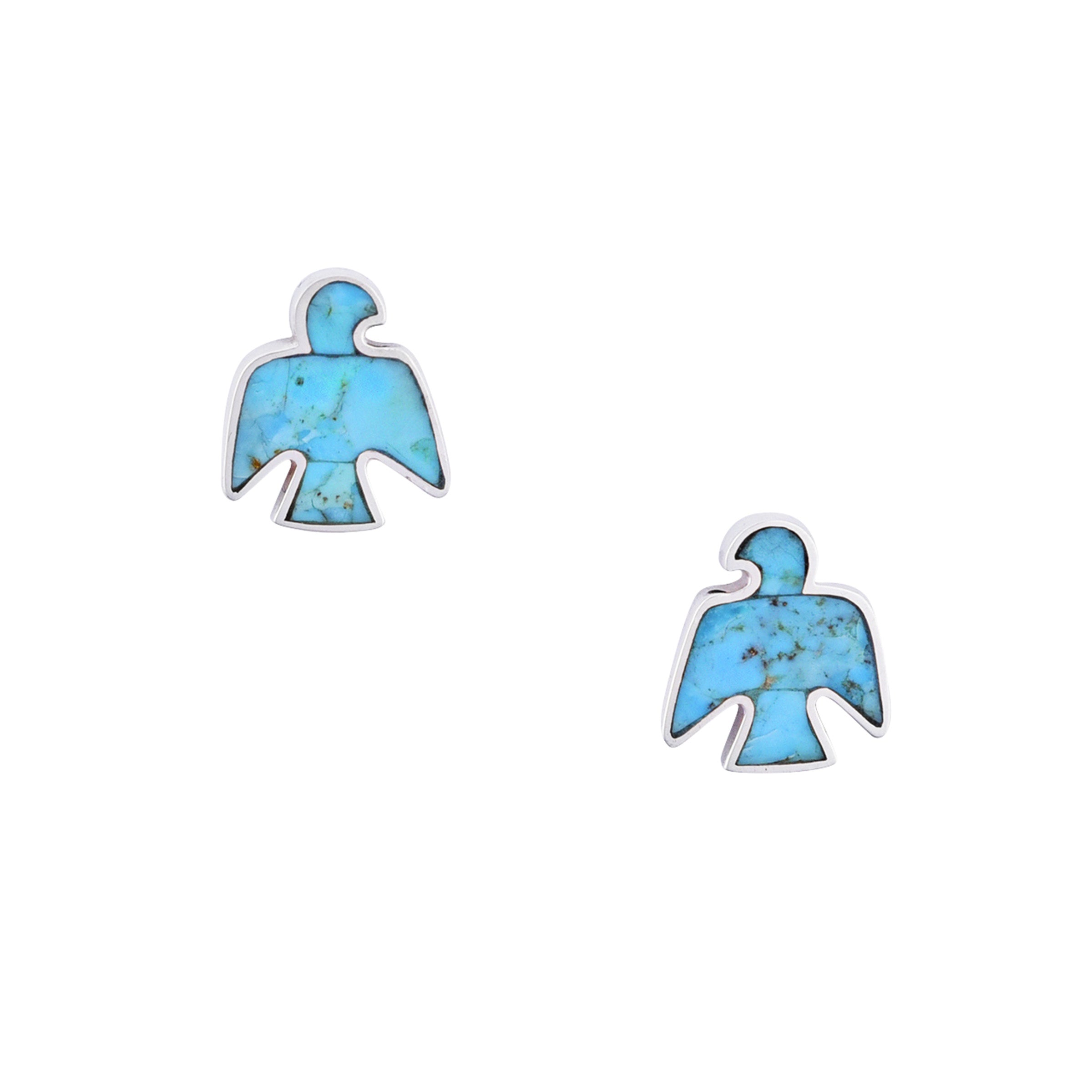 Large Peyote Bird Stud Earrings