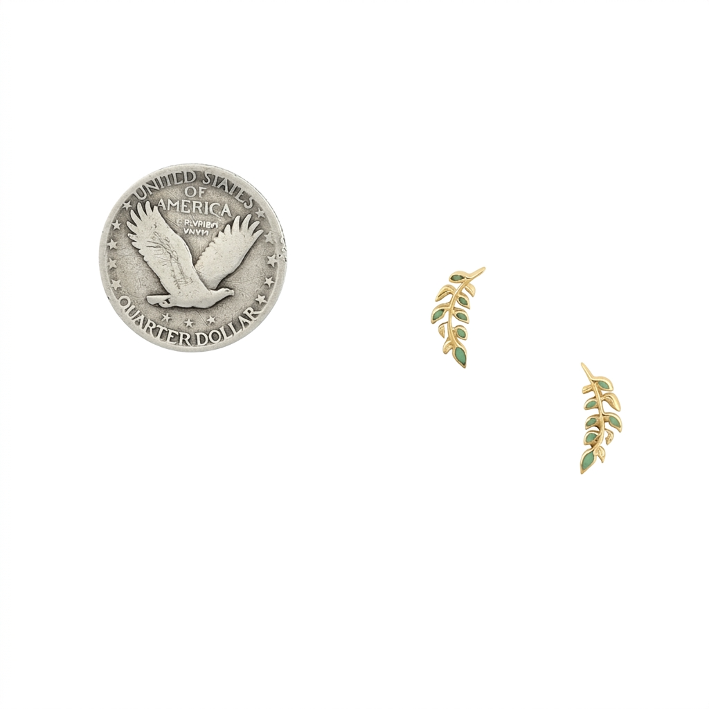 Vine Stud Earring