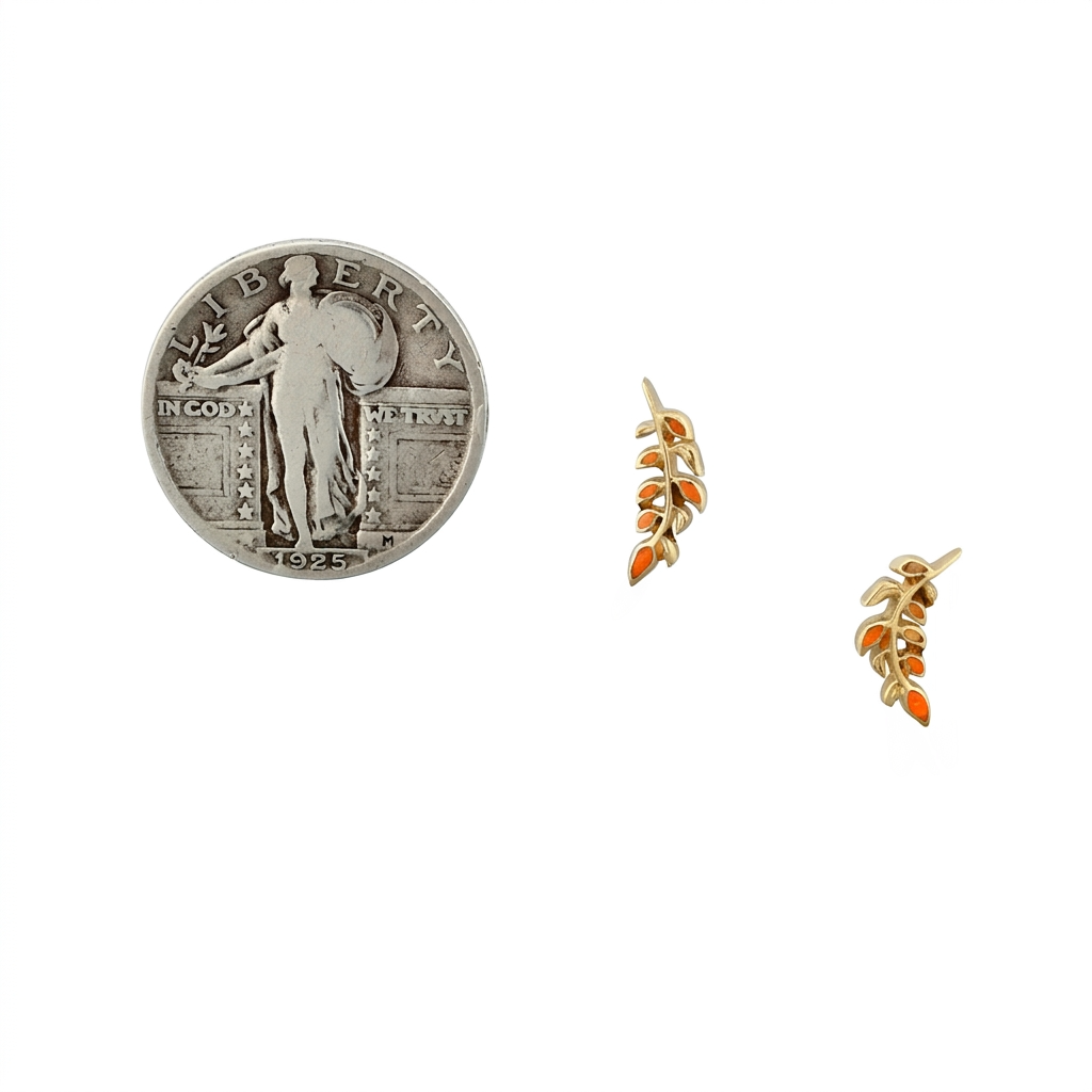 Vine Stud Earring