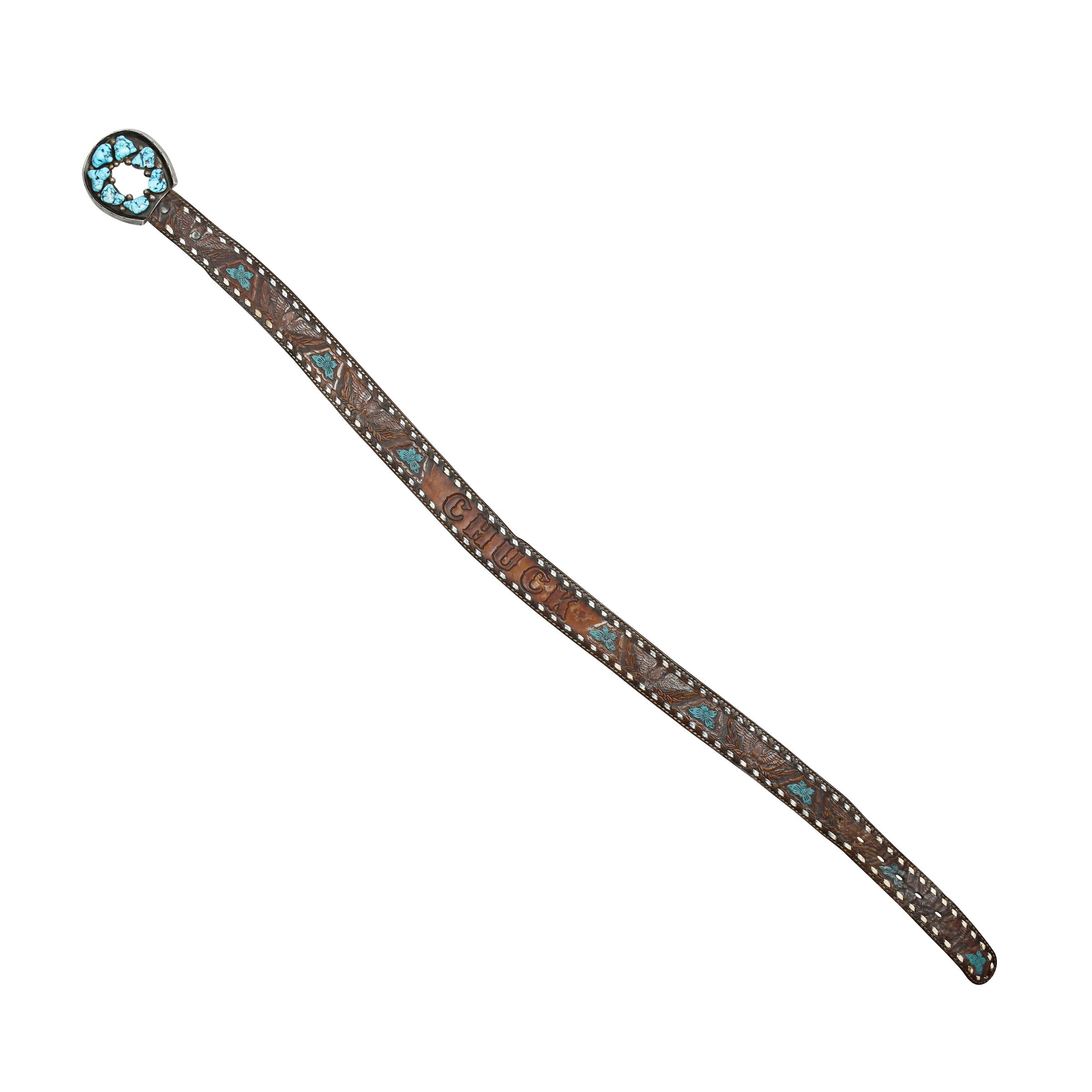 Harrison Jim Morenci Turquoise Buckle and Vintage Belt Strap