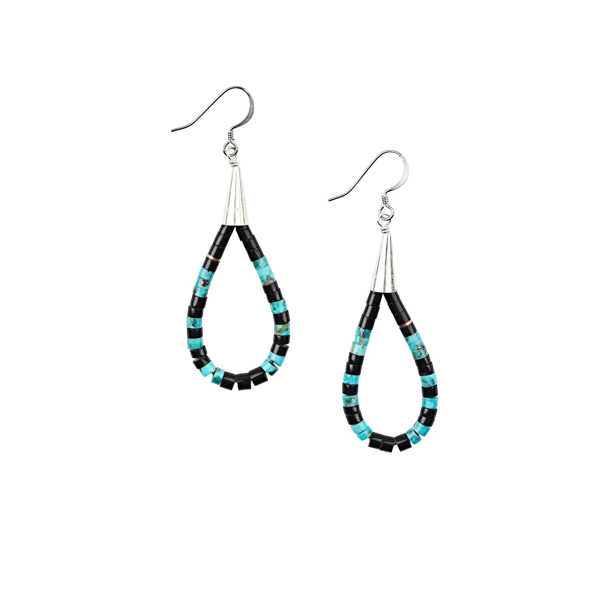 Calabaza Black Mesa Hoop Earrings