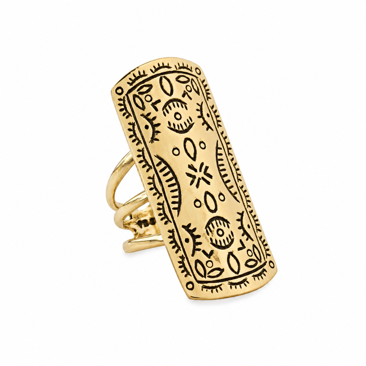 Nomad Four Corners Shield Ring