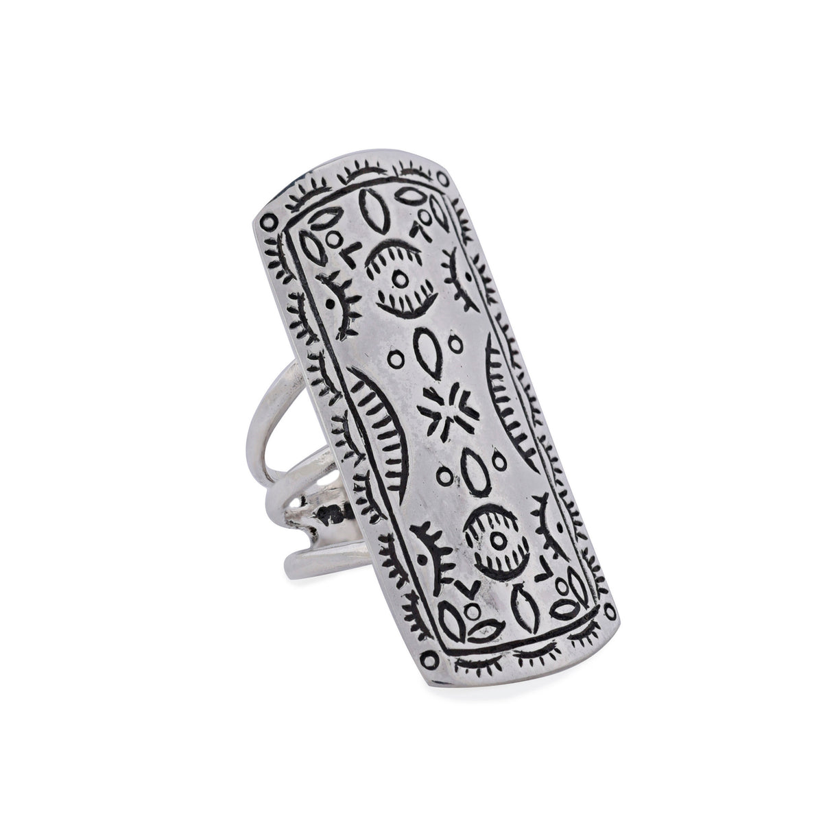 Nomad Kilim Shield Ring