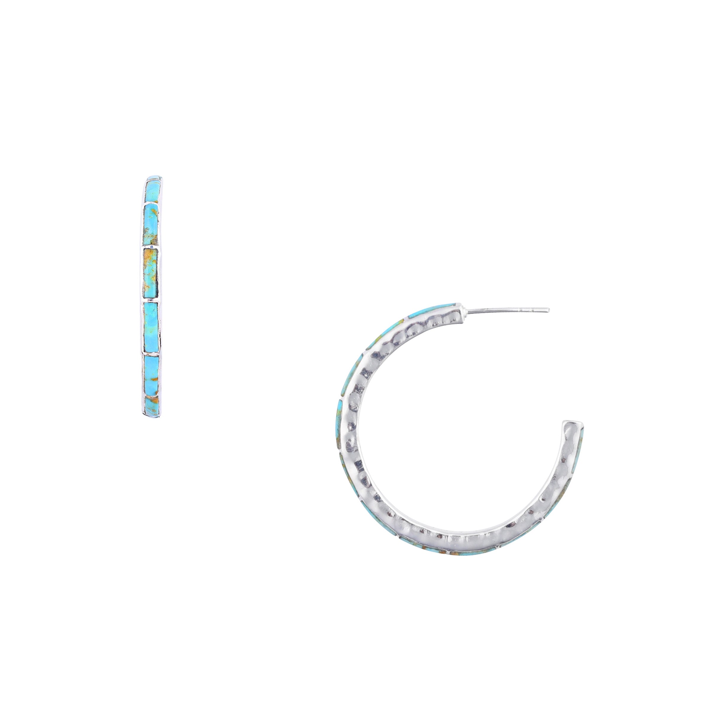 Hammered Hoop Earrings