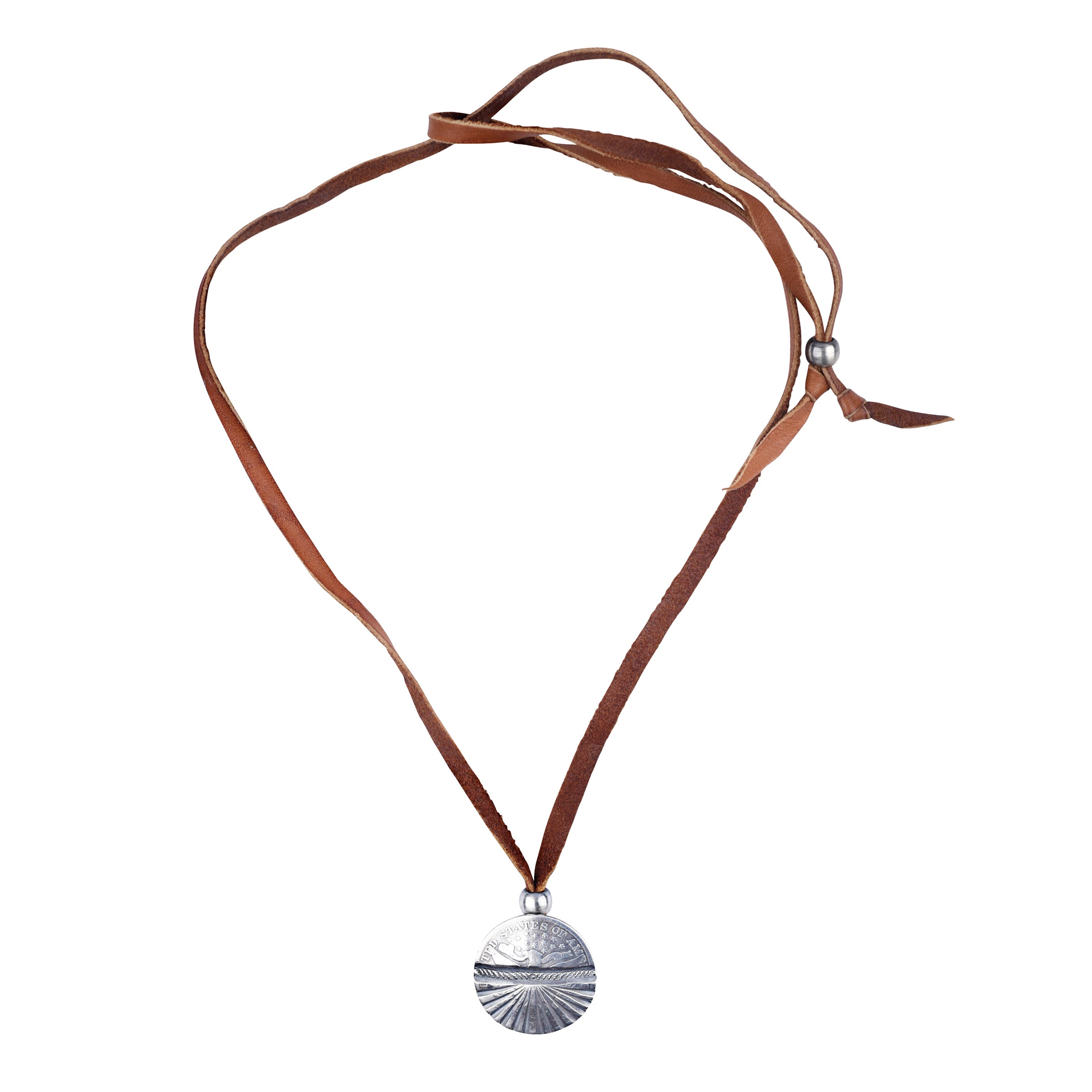 Jesse Robbins Stamped Coin Necklace