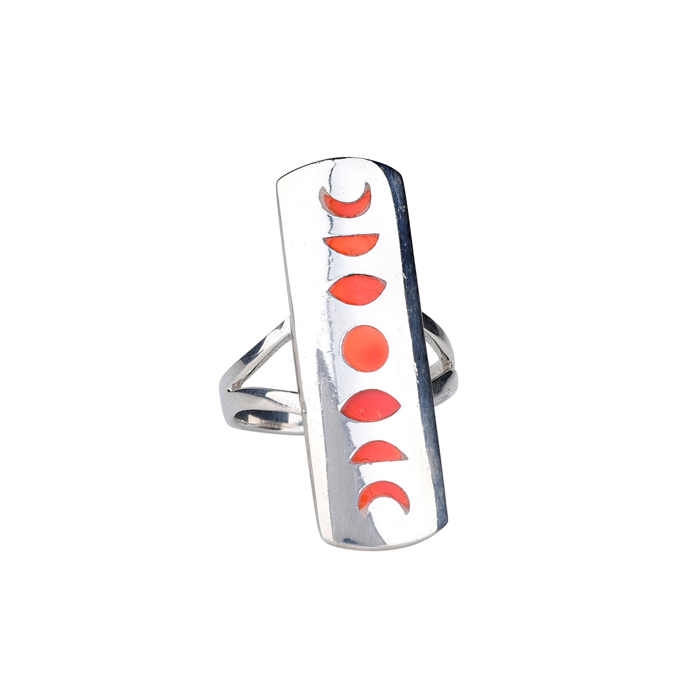 Moon Phase Shield Ring