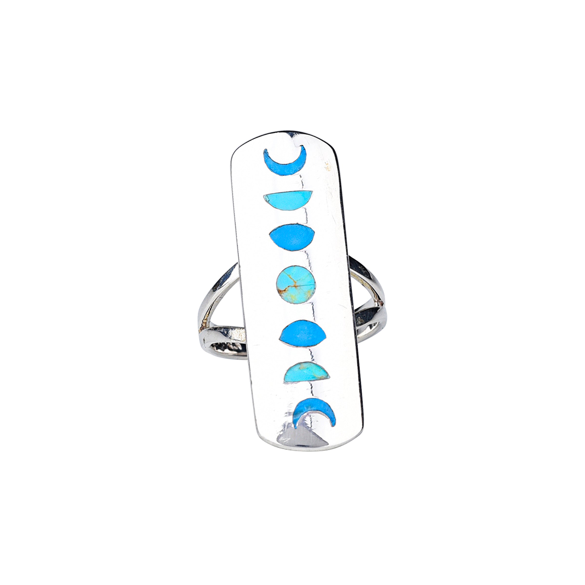 Moon Phase Shield Ring