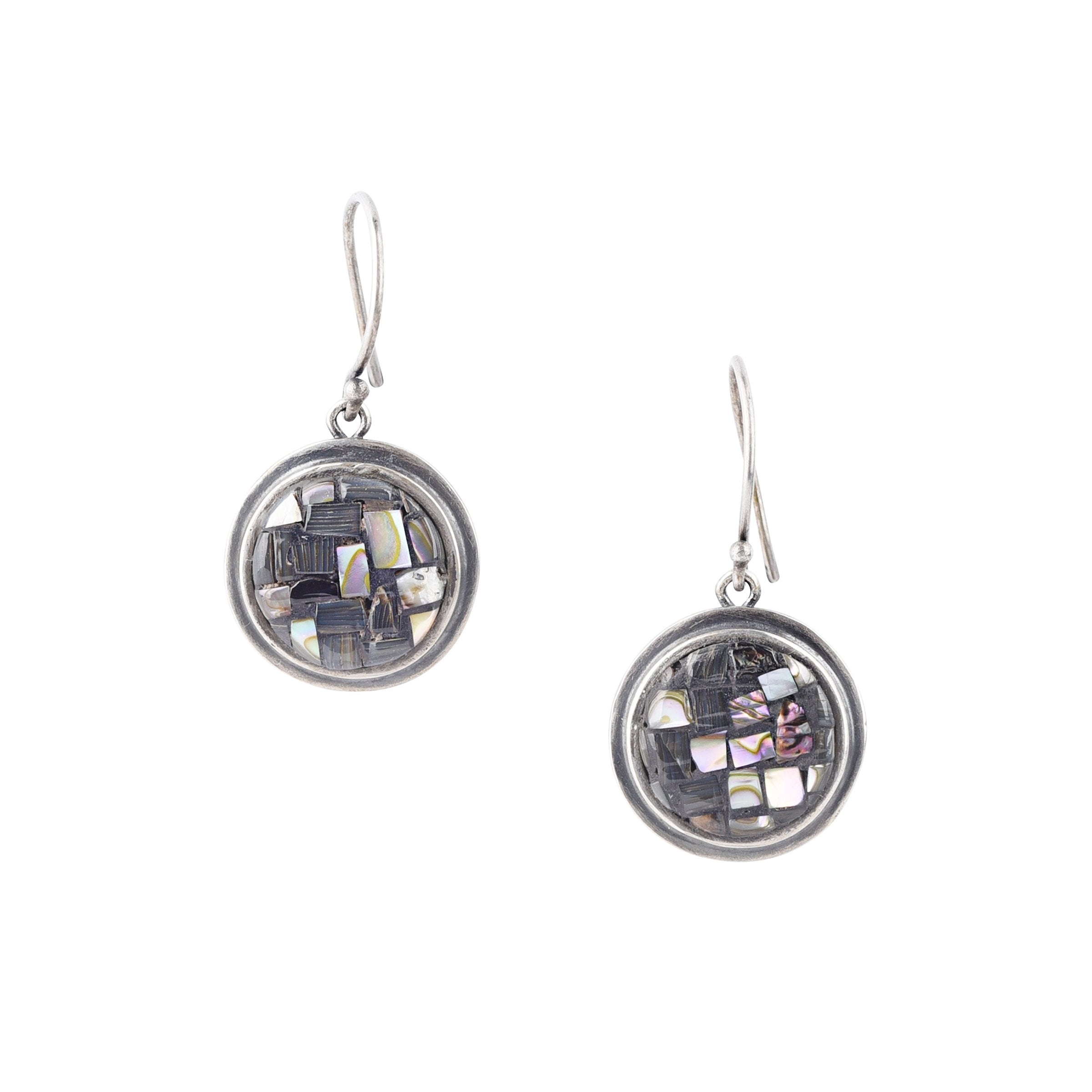 Nomad Mosaic Abalone Earrings