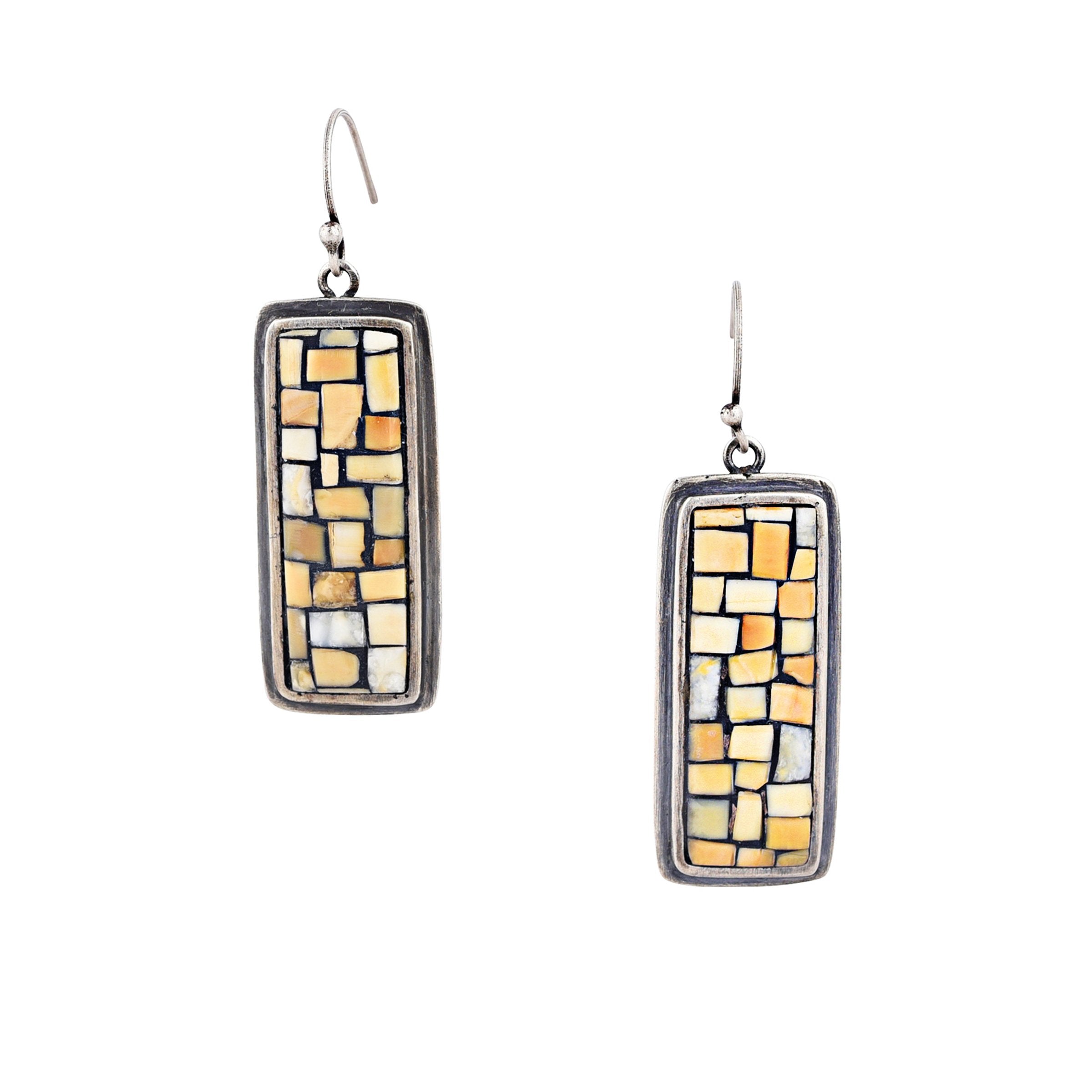 Nomad Mosaic Bone Earrings