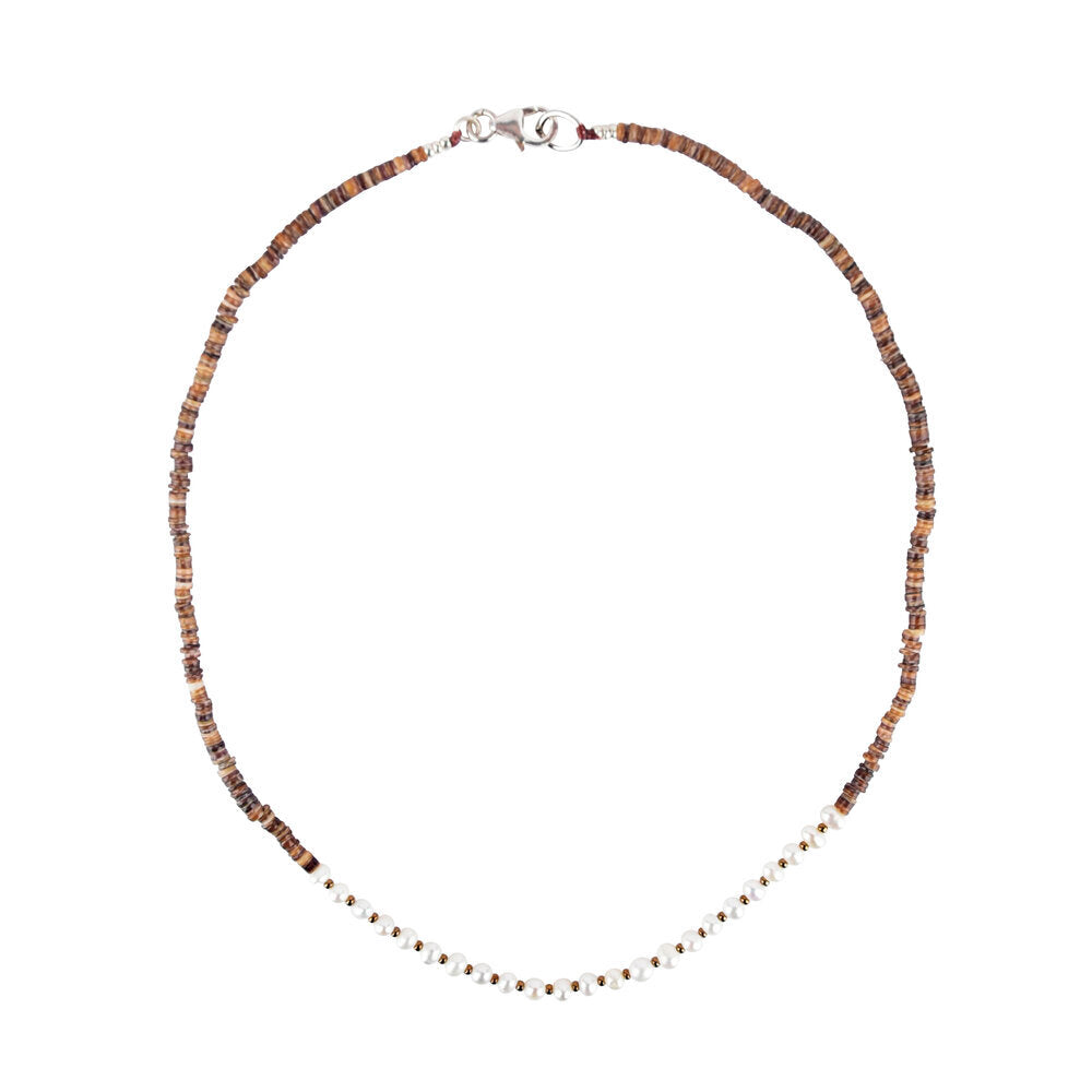 Heishi Pearl Necklace