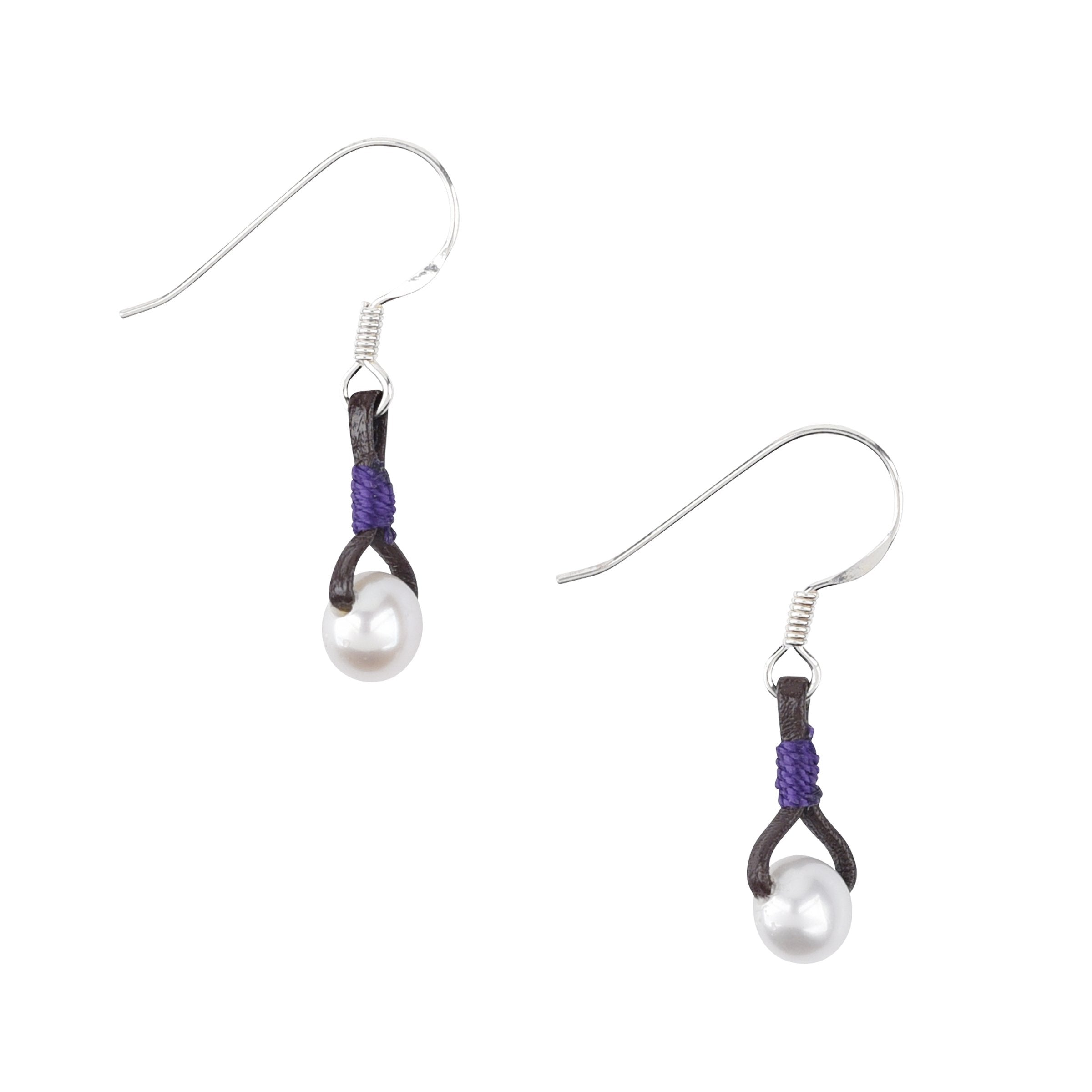Corinne Earrings - Purple