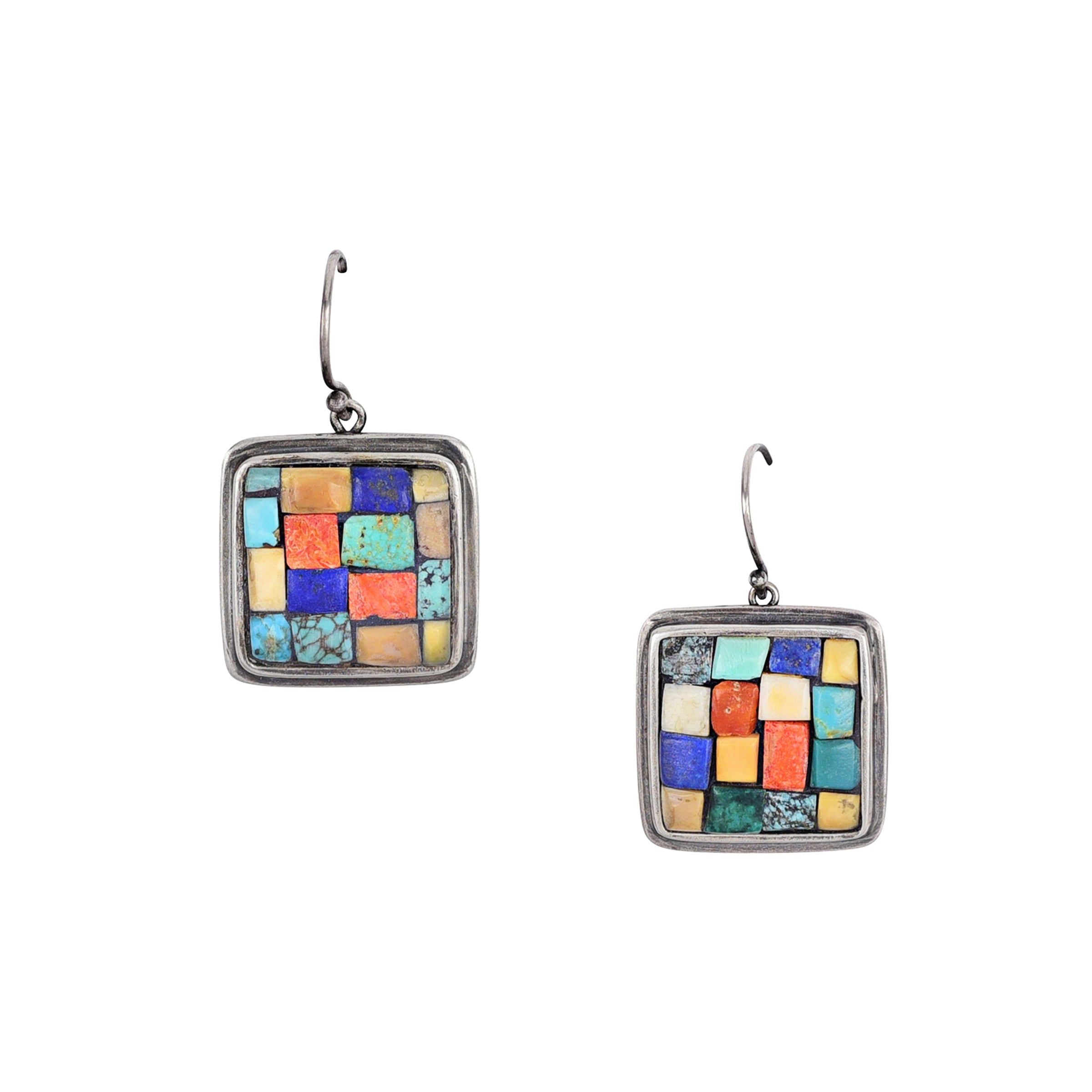 Nomad Mosaic Earrings - Multi Color