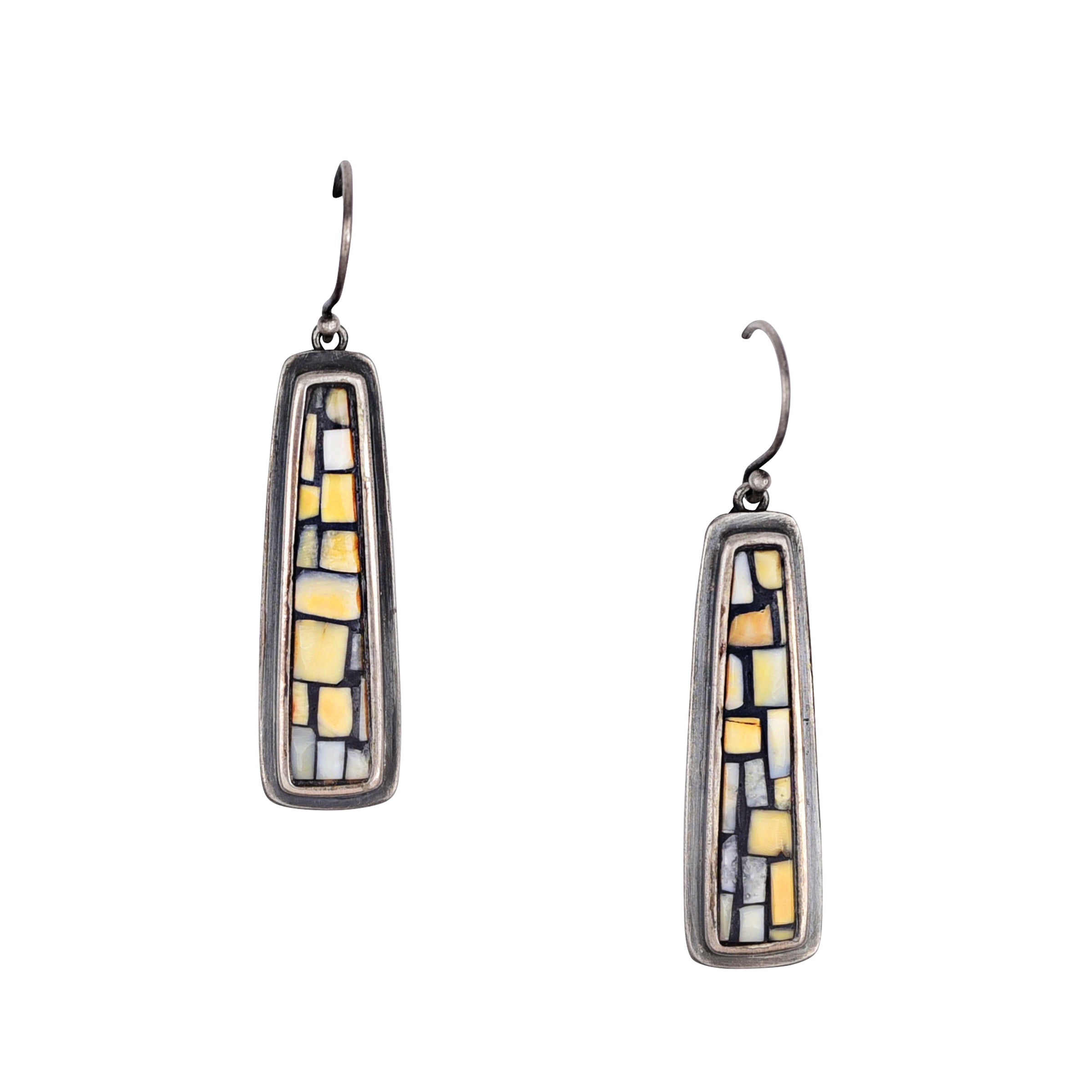 Nomad Mosaic Bone Earrings