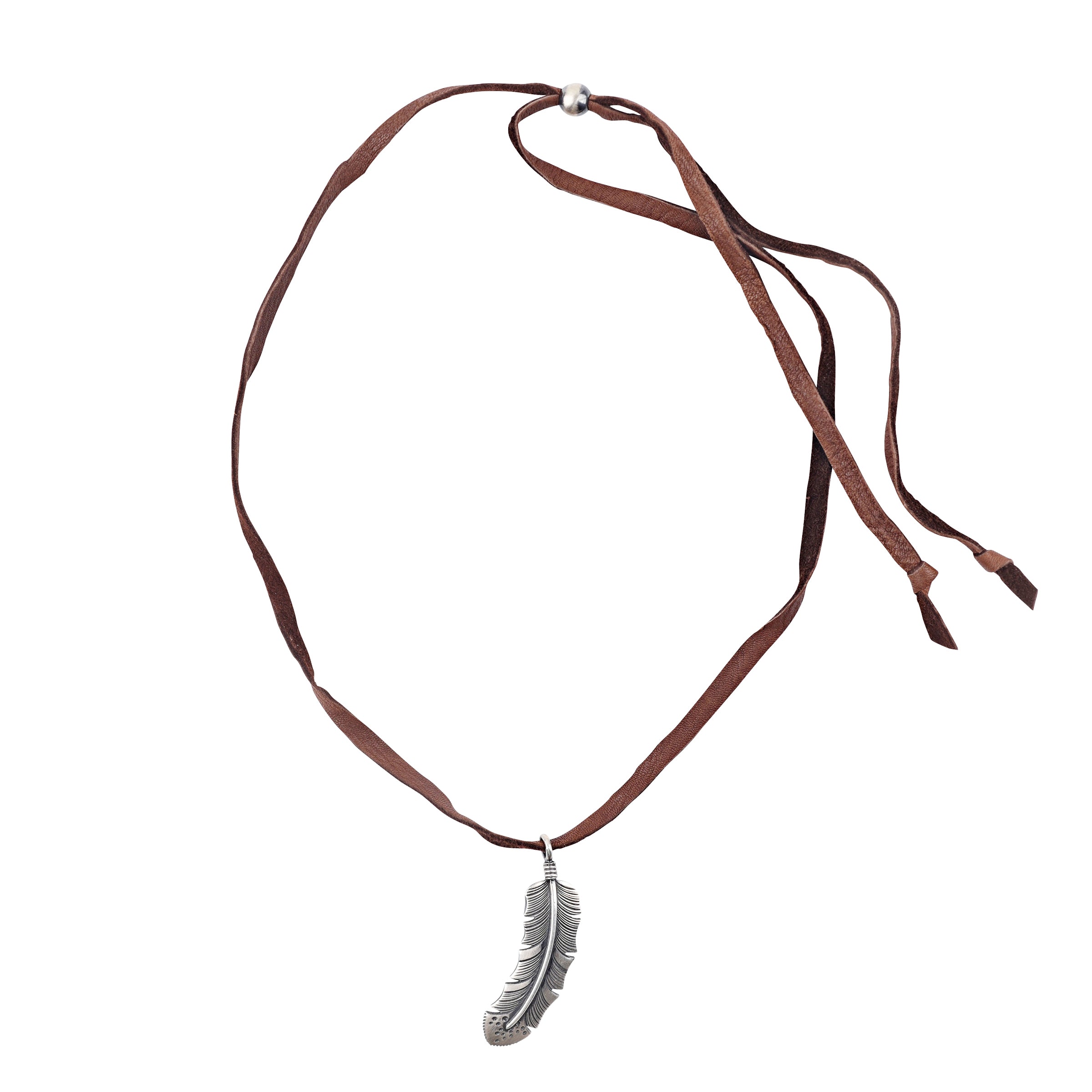 KRS Studios Feather Pendant on Leather