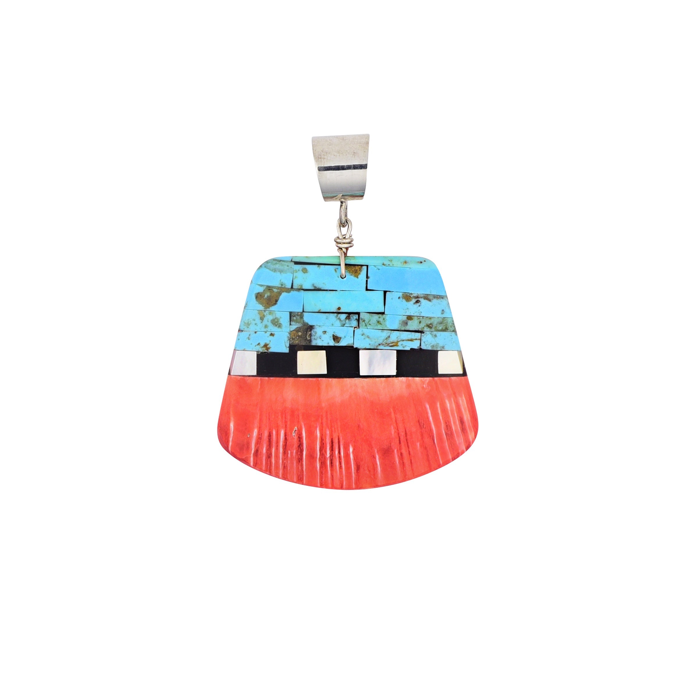 Reyes Pacheco Inlaid Shell Pendant