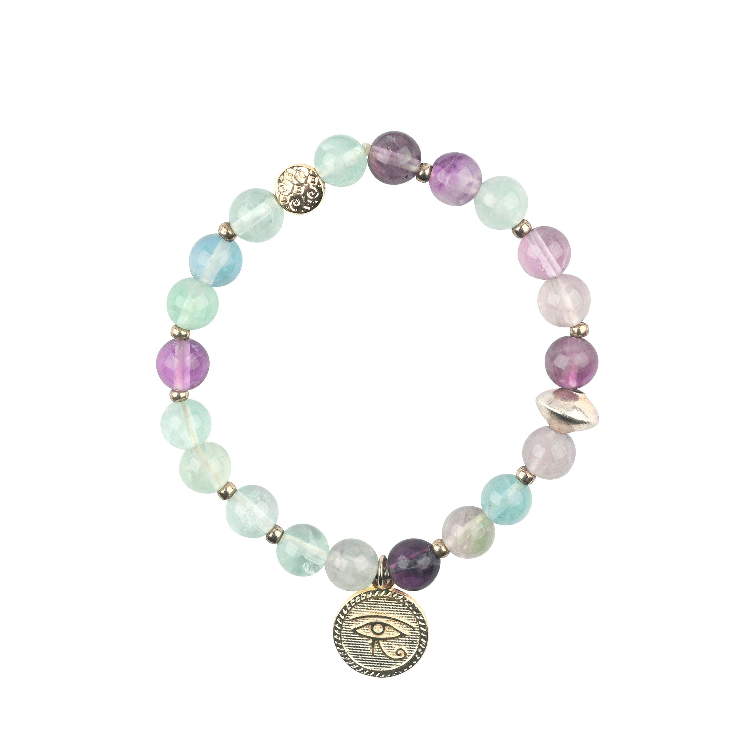 Eye of Horus Fluorite Bracelet