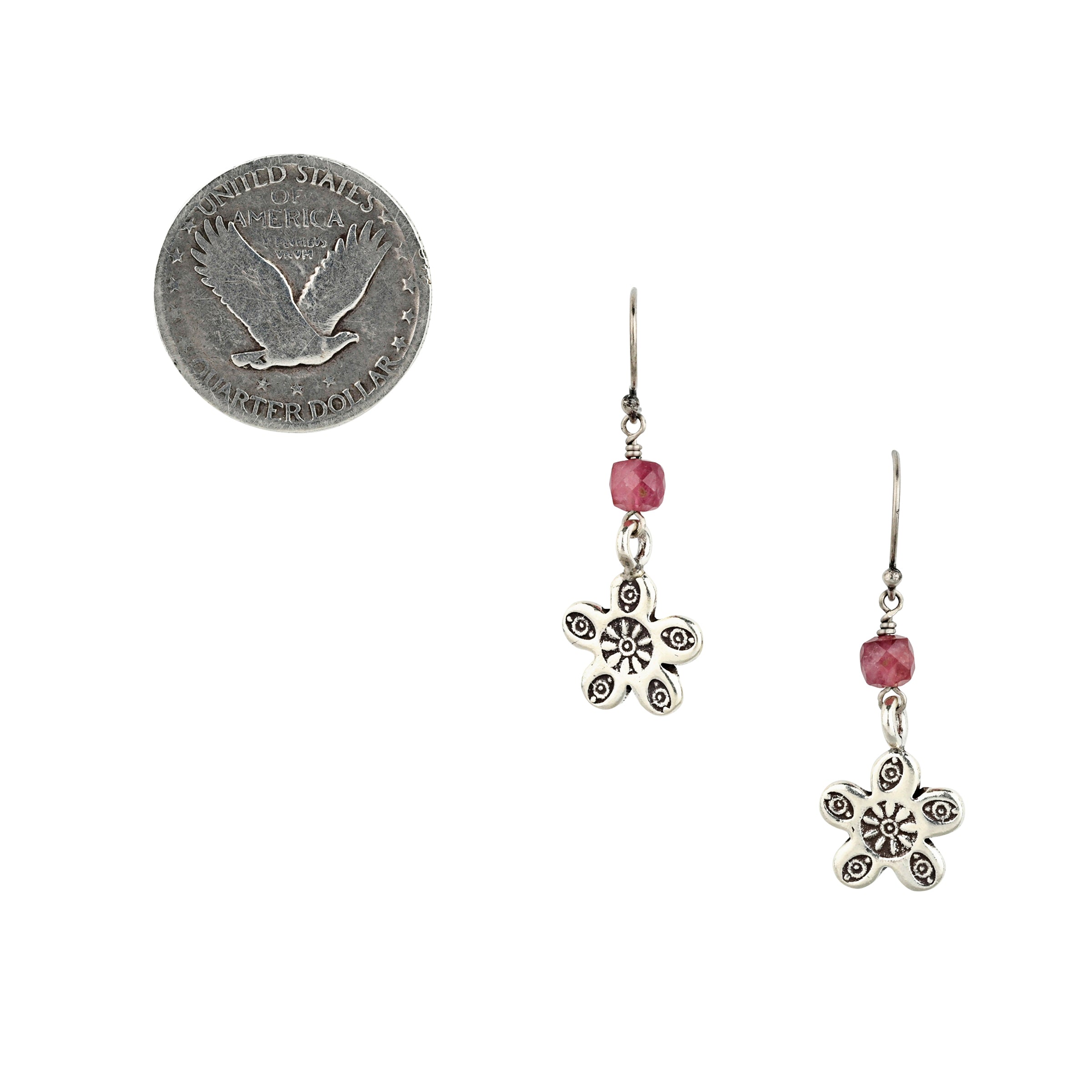 Pink Blossom Drop Earrings