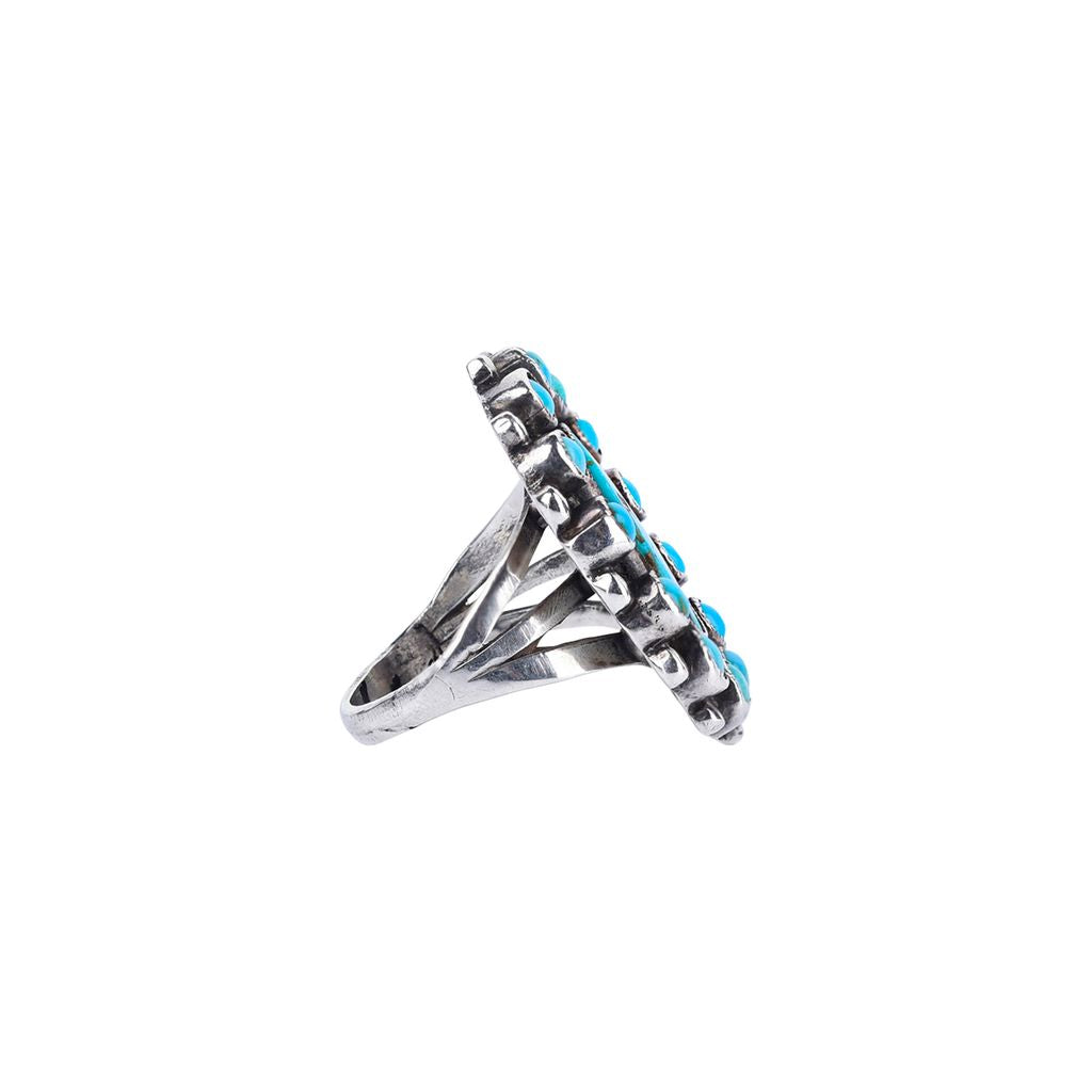 Vintage Sleeping Beauty Turquoise Ring - Size 7 1/2