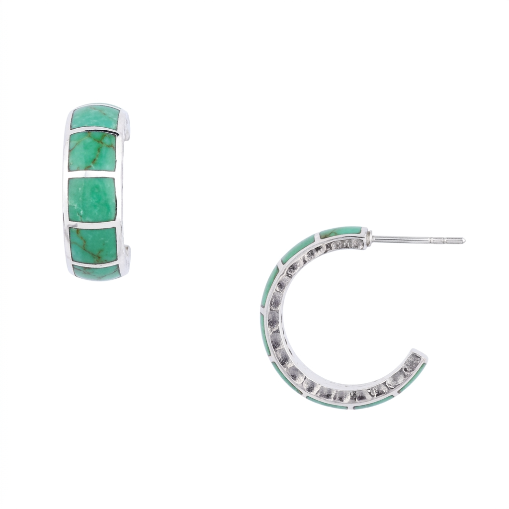 Hammered Edge Hoop Earrings