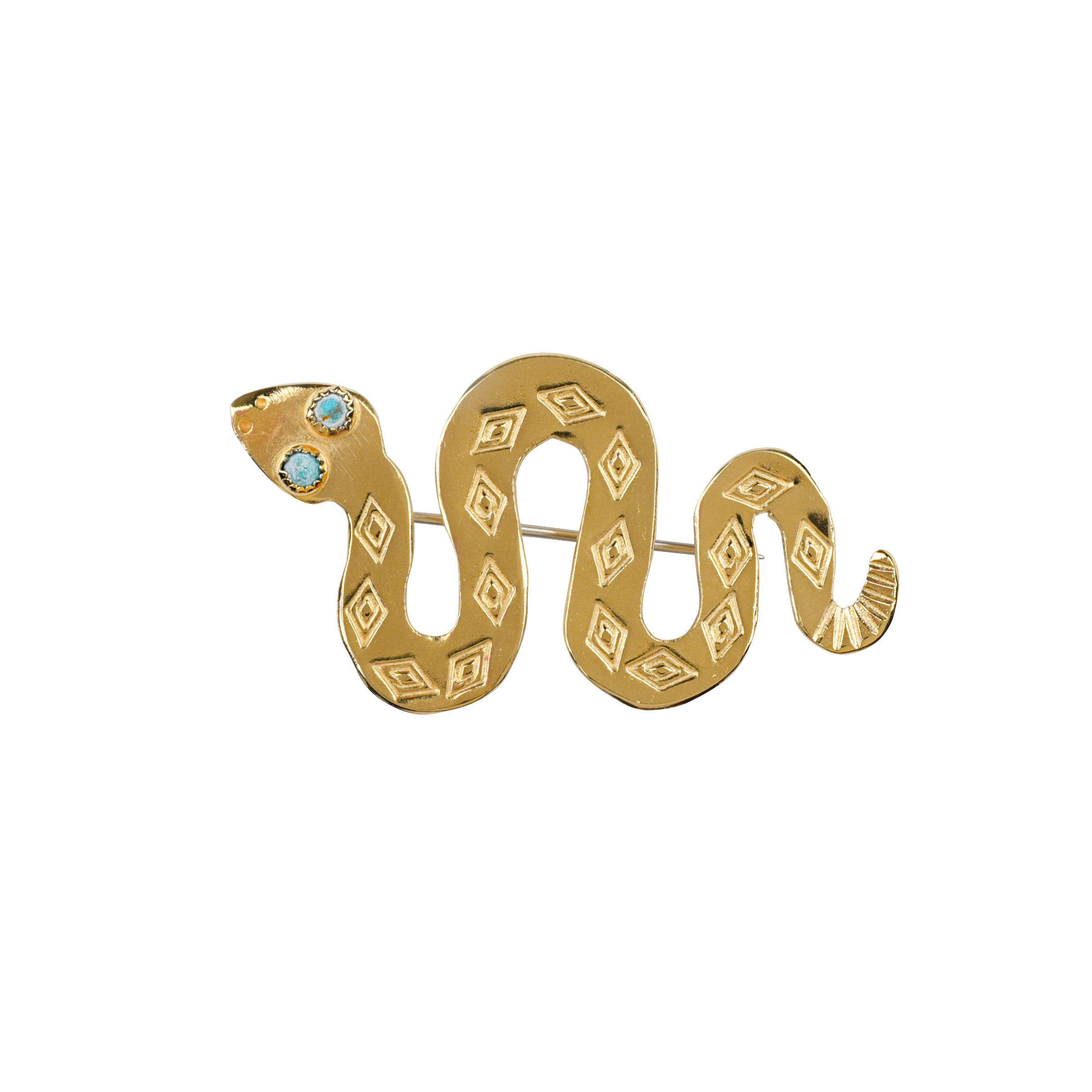 Joe Eby Small Serene Serpent Pin
