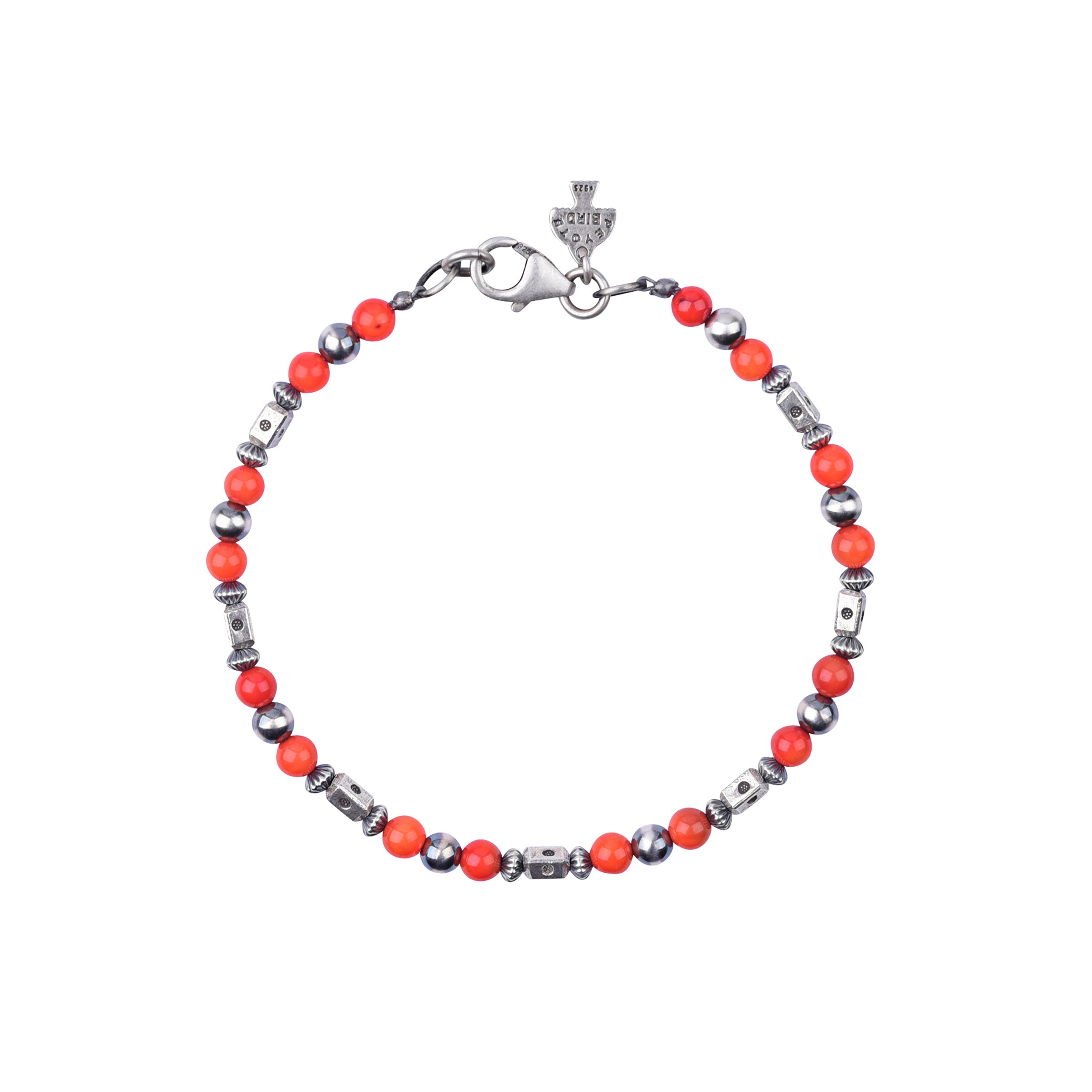 Our O'Keeffe Bracelet is adorned with desert pearls, sterling silver embellishments, and your choice of coral, pearl, or turquoise beading, or stick with just sterling silver!