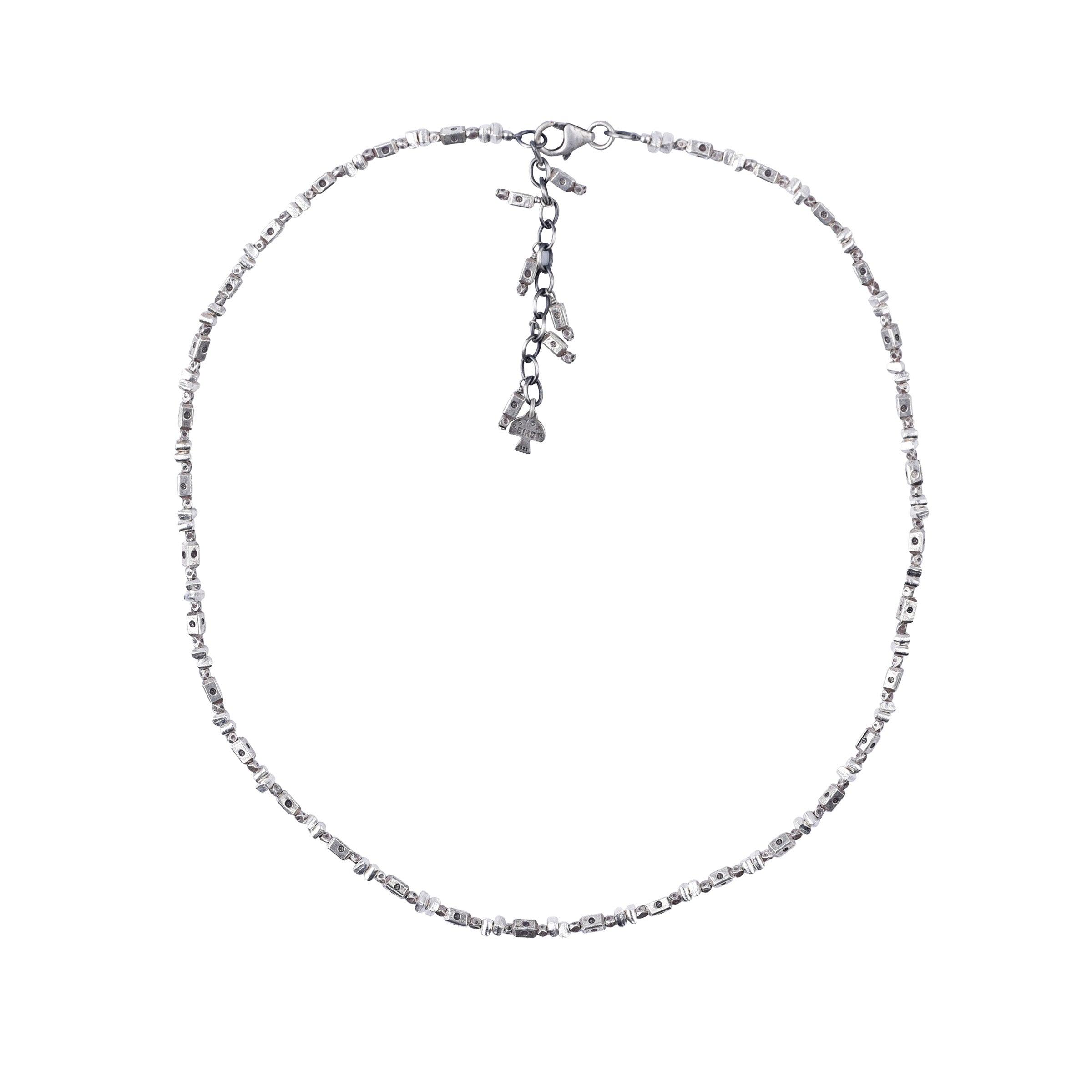 Sterling Silver Necklace with decorative accents for a versatile look