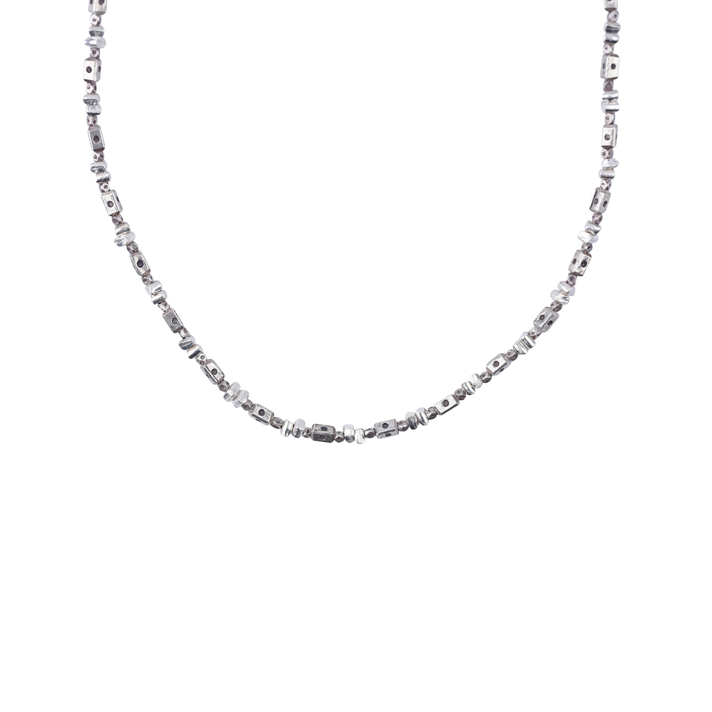 Sterling Silver Necklace with decorative accents for a versatile look