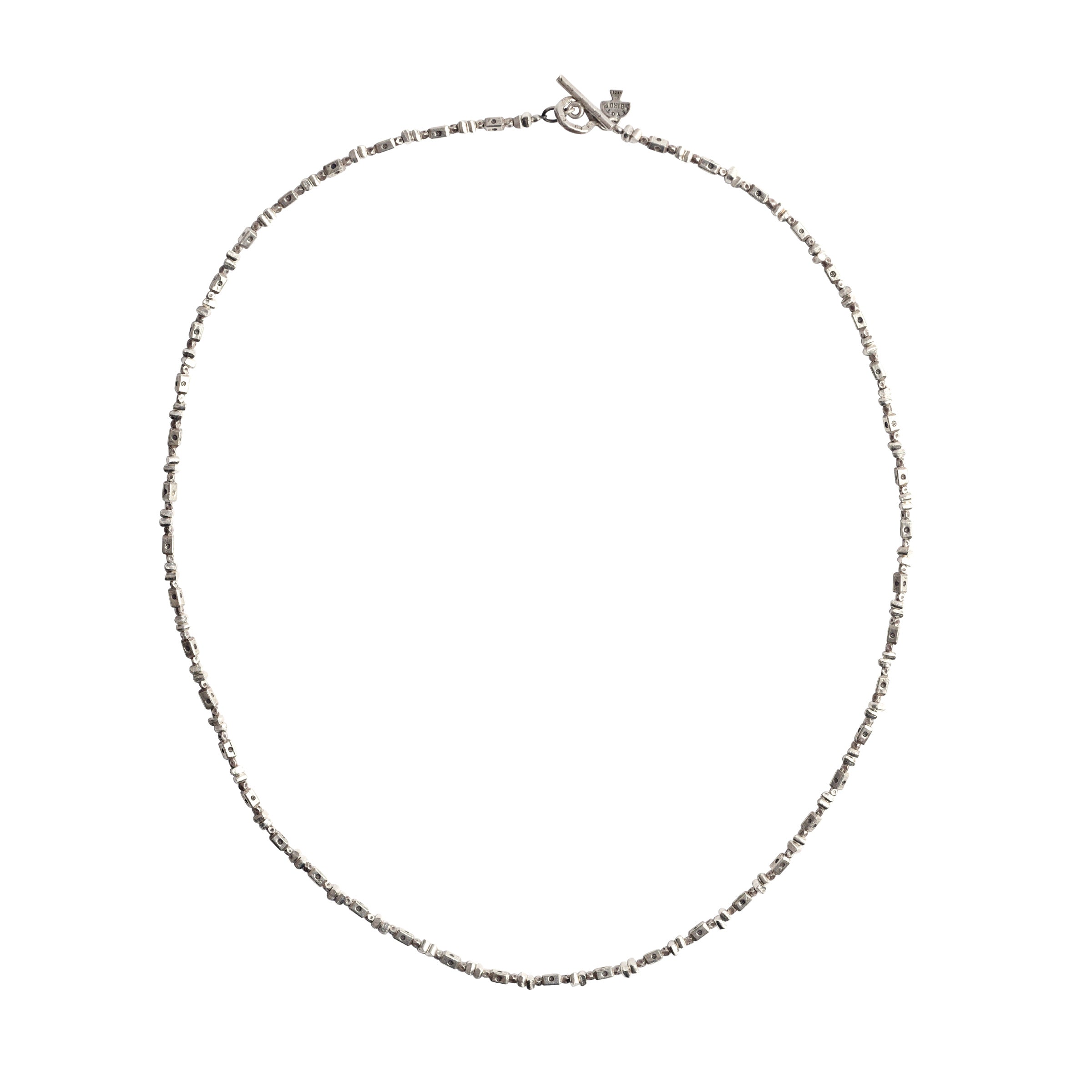 Sterling Silver Necklace with decorative accents for a versatile look