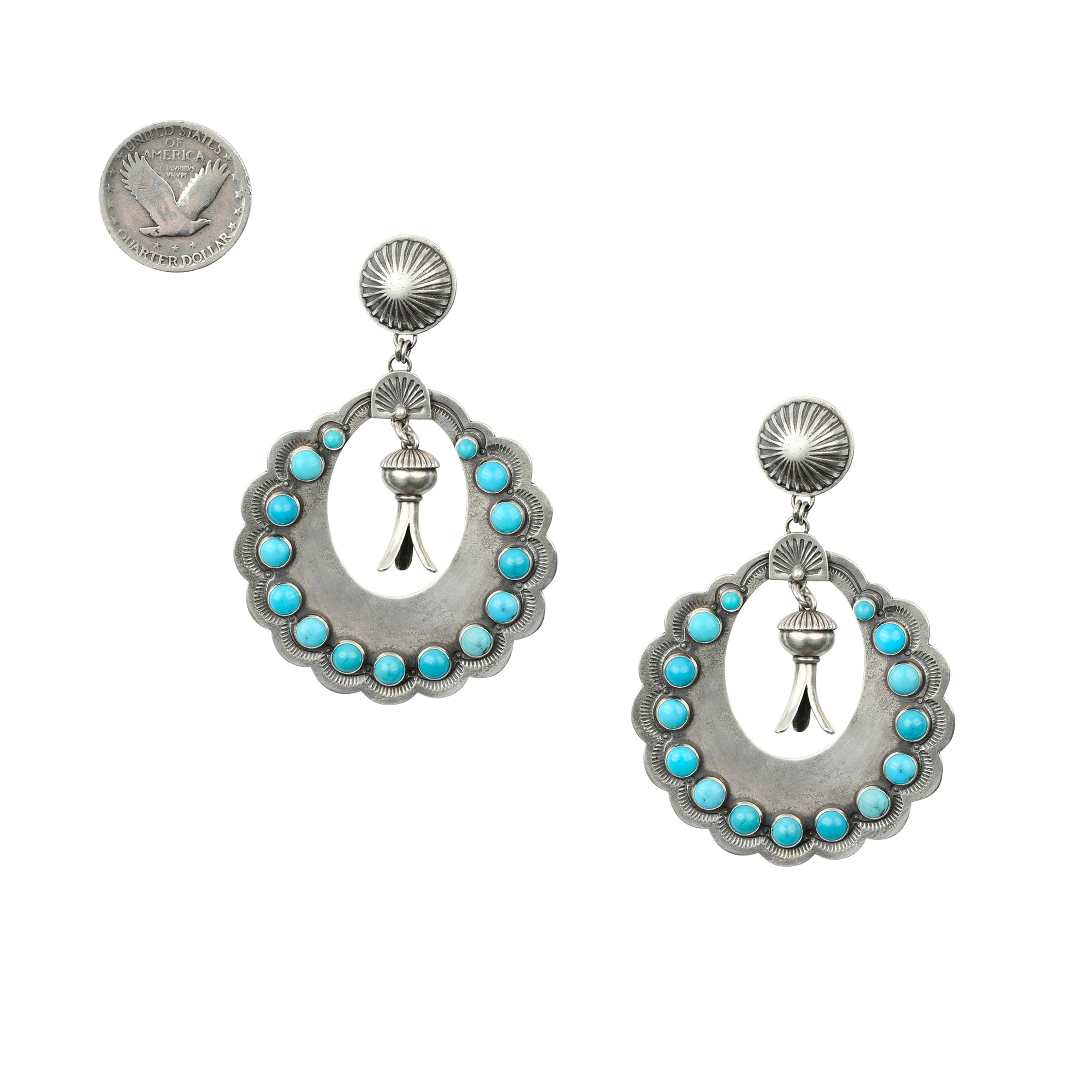 Dennis Hogan Turquoise Eclipse Earrings