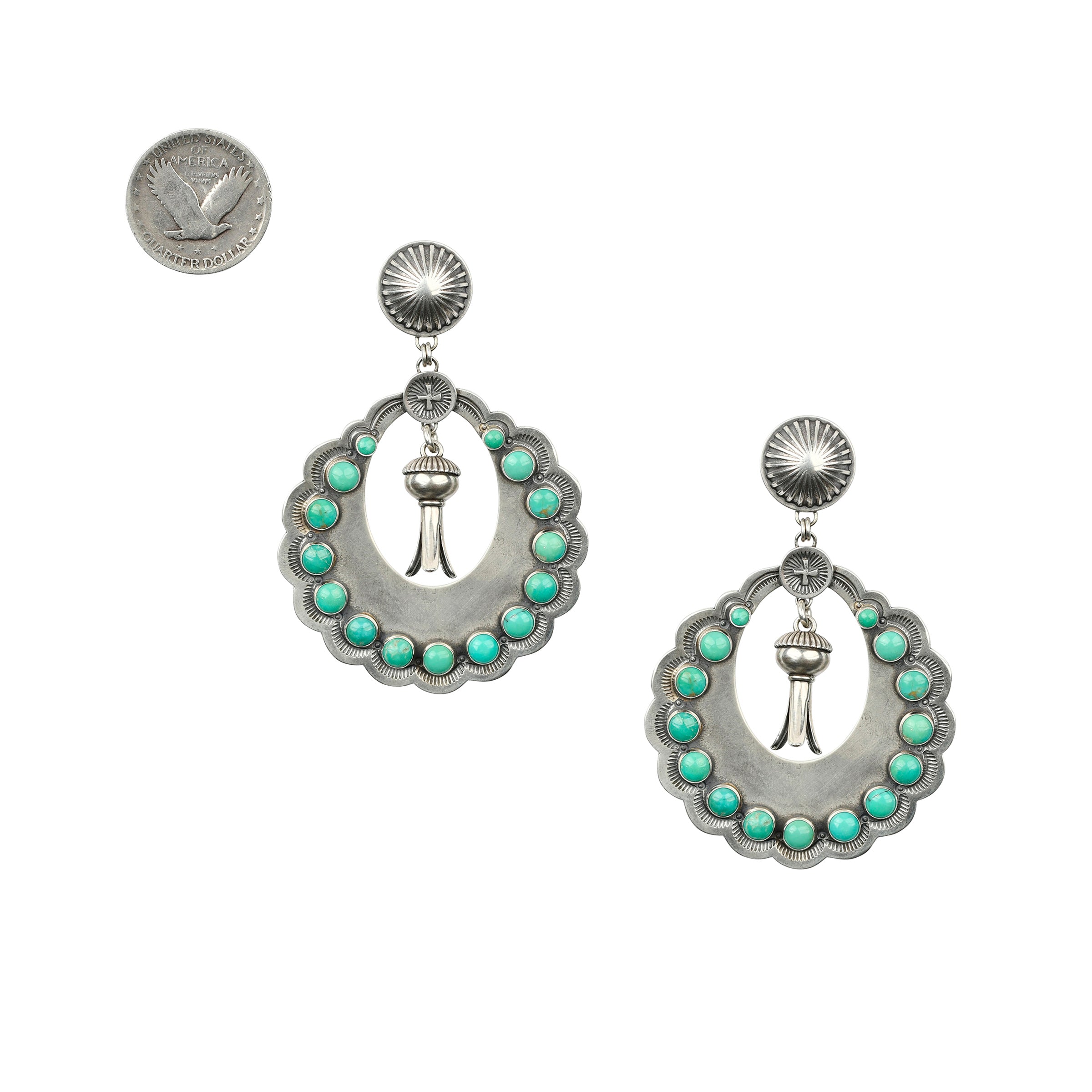 Dennis Hogan Turquoise Eclipse Earrings