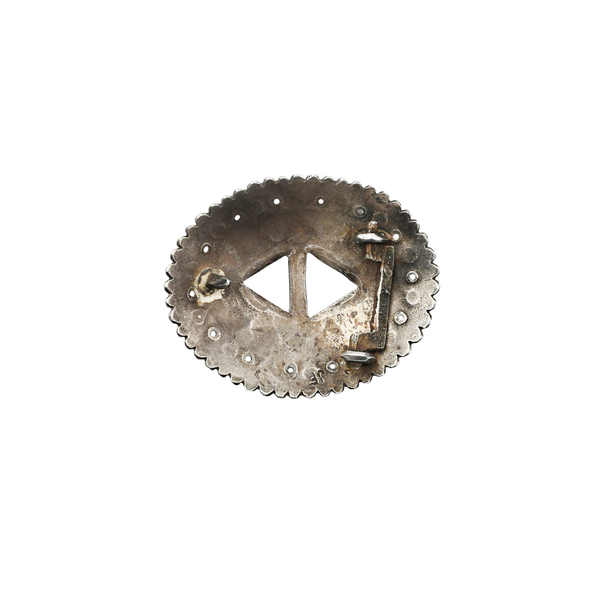 Ingot coin silver belt buckle handcrafted by Jock Favour