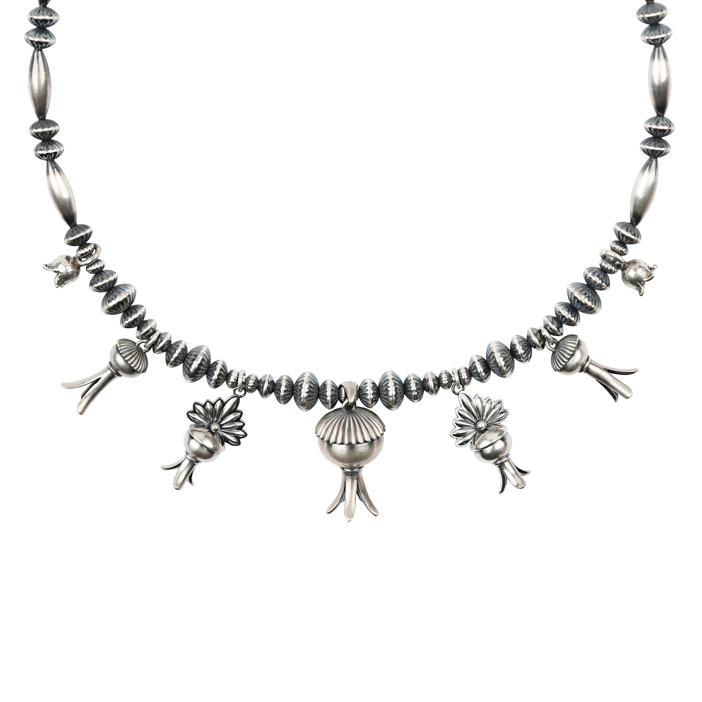 Revival Canyon Blossom Necklace, sterling silver, made in USA, accessory, wild west