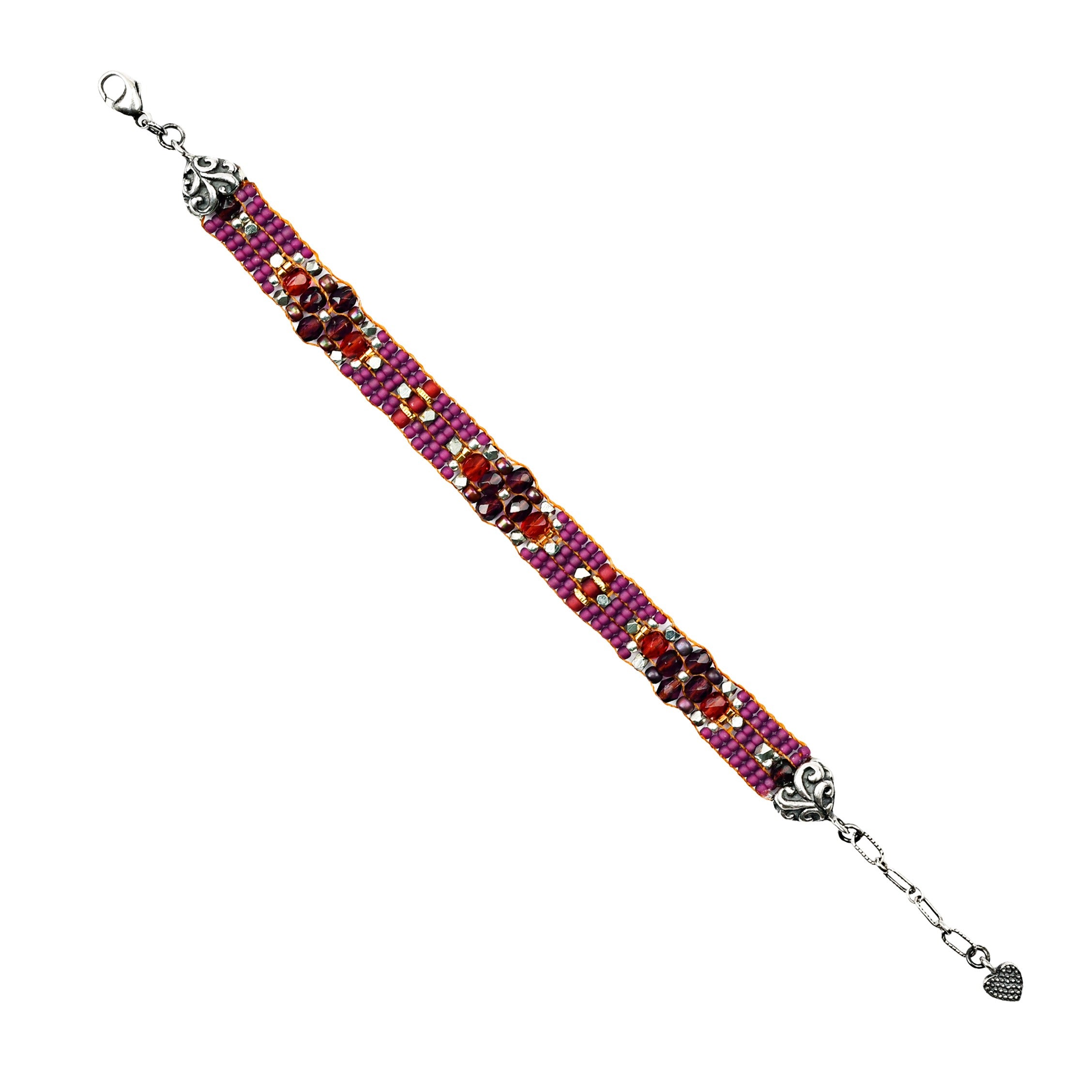 Chili Rose Merlot Bracelet
