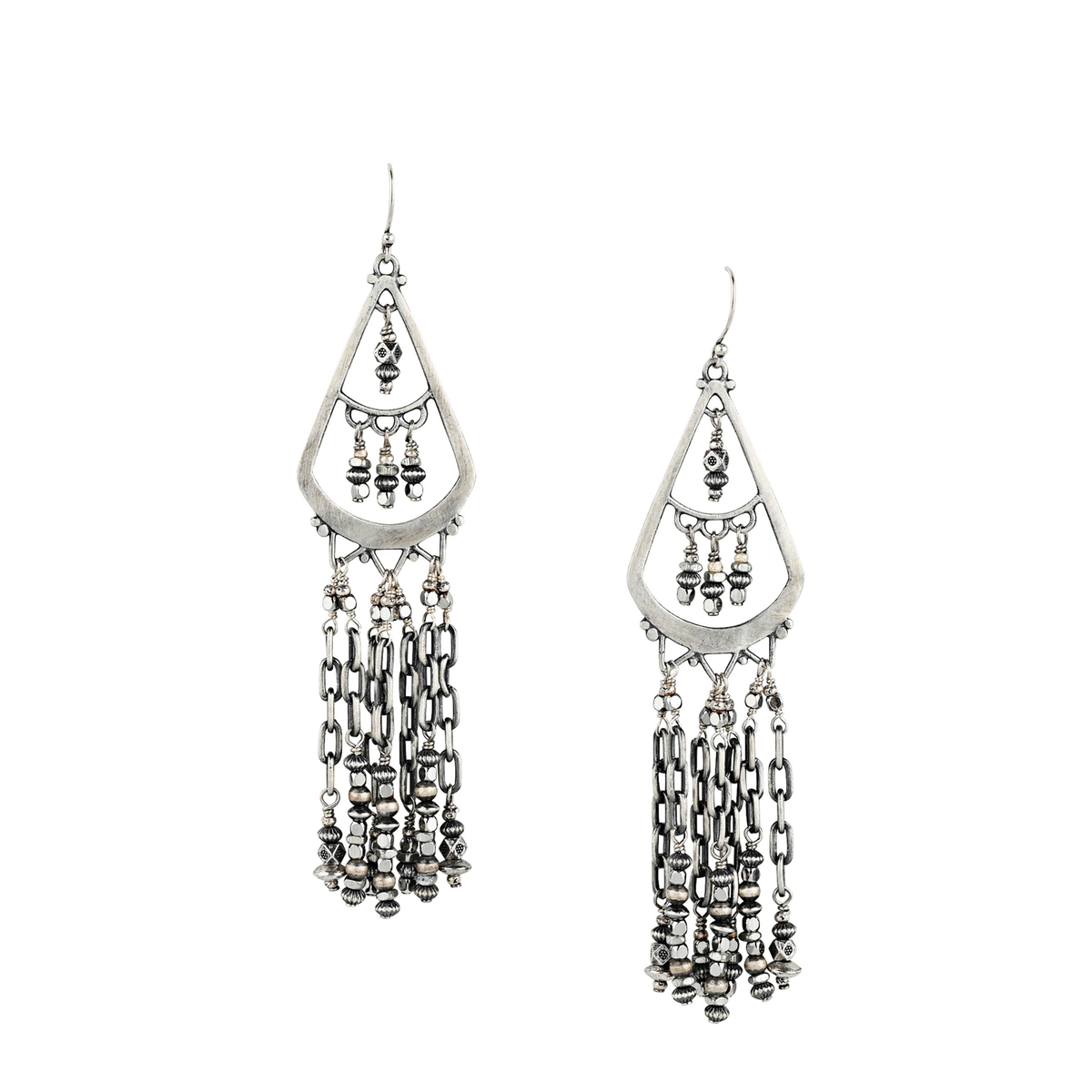 Silver Strike Earrings