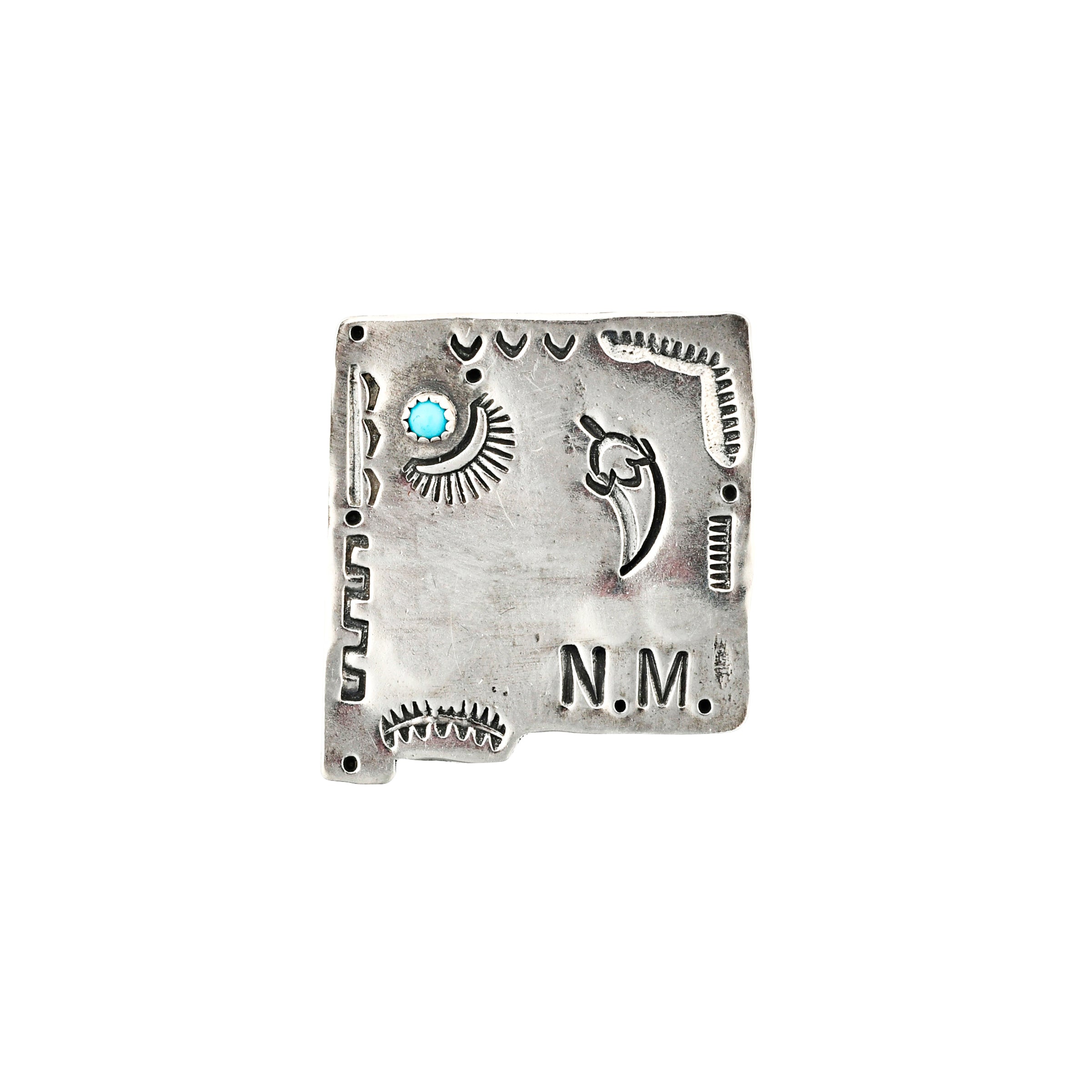 Joe Eby New Mexico Turquoise Pin