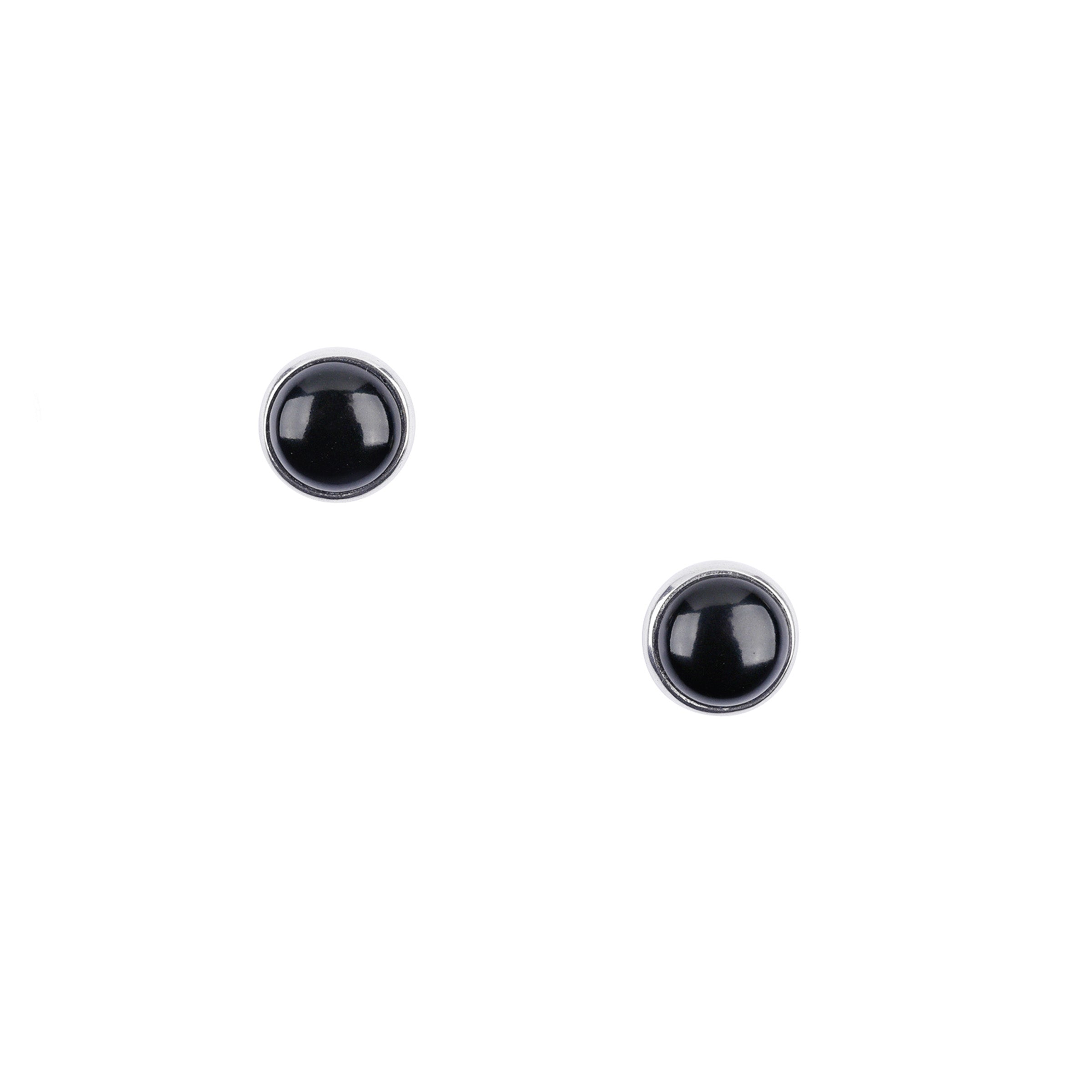 Dennis Hogan Full Moon Post Earrings - Jet