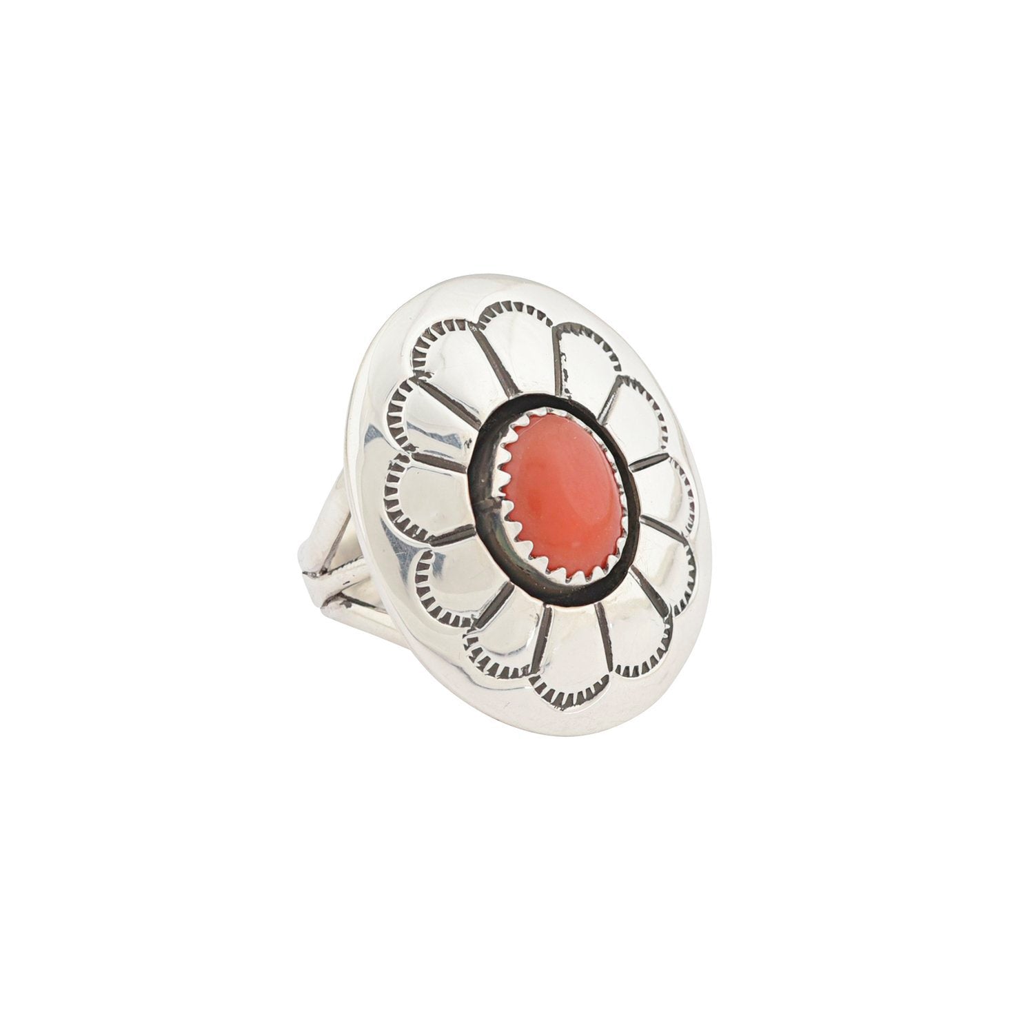 Gene and Martha Jackson Coral Ring - Size 5