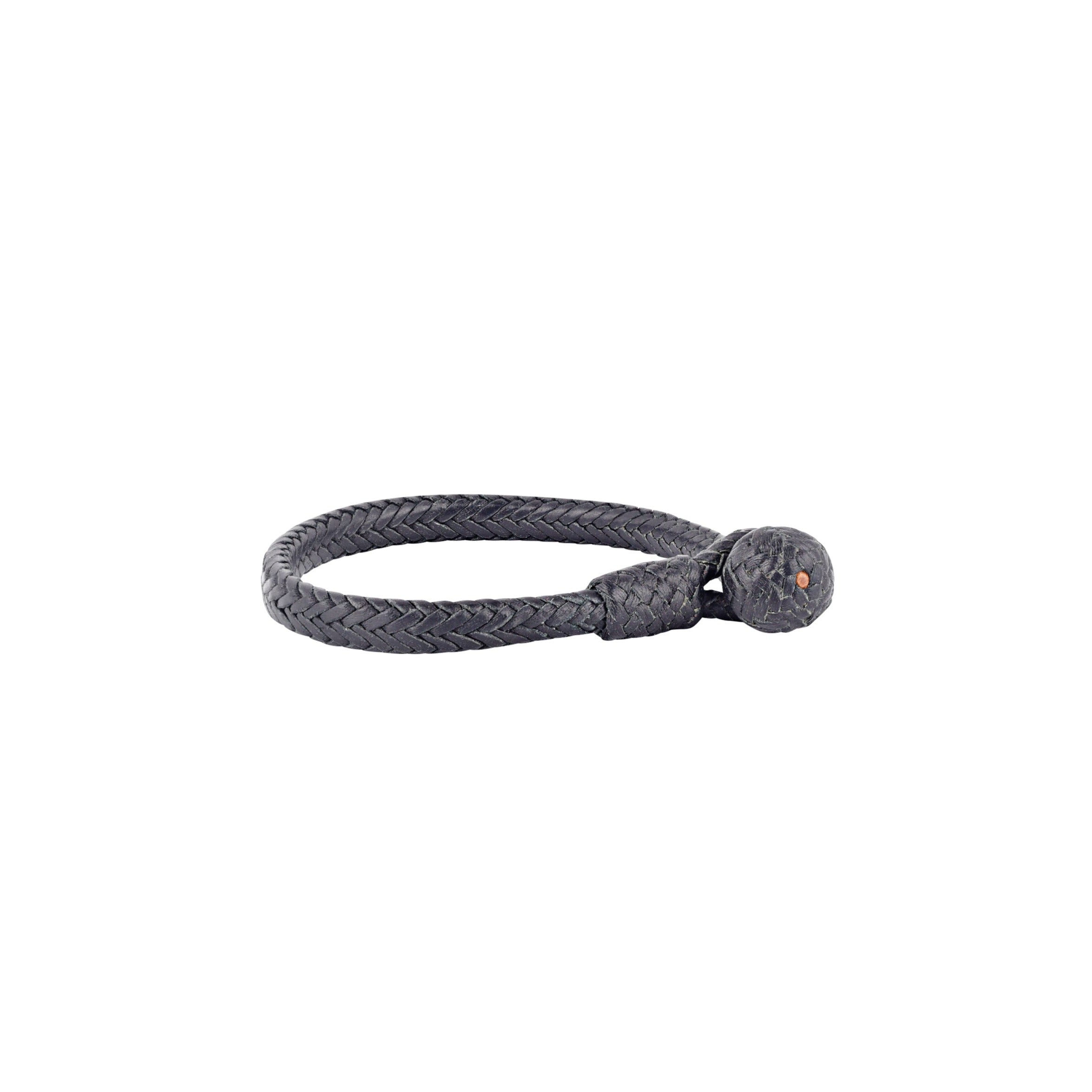 Aaron Lopez Braided Leather Bracelet