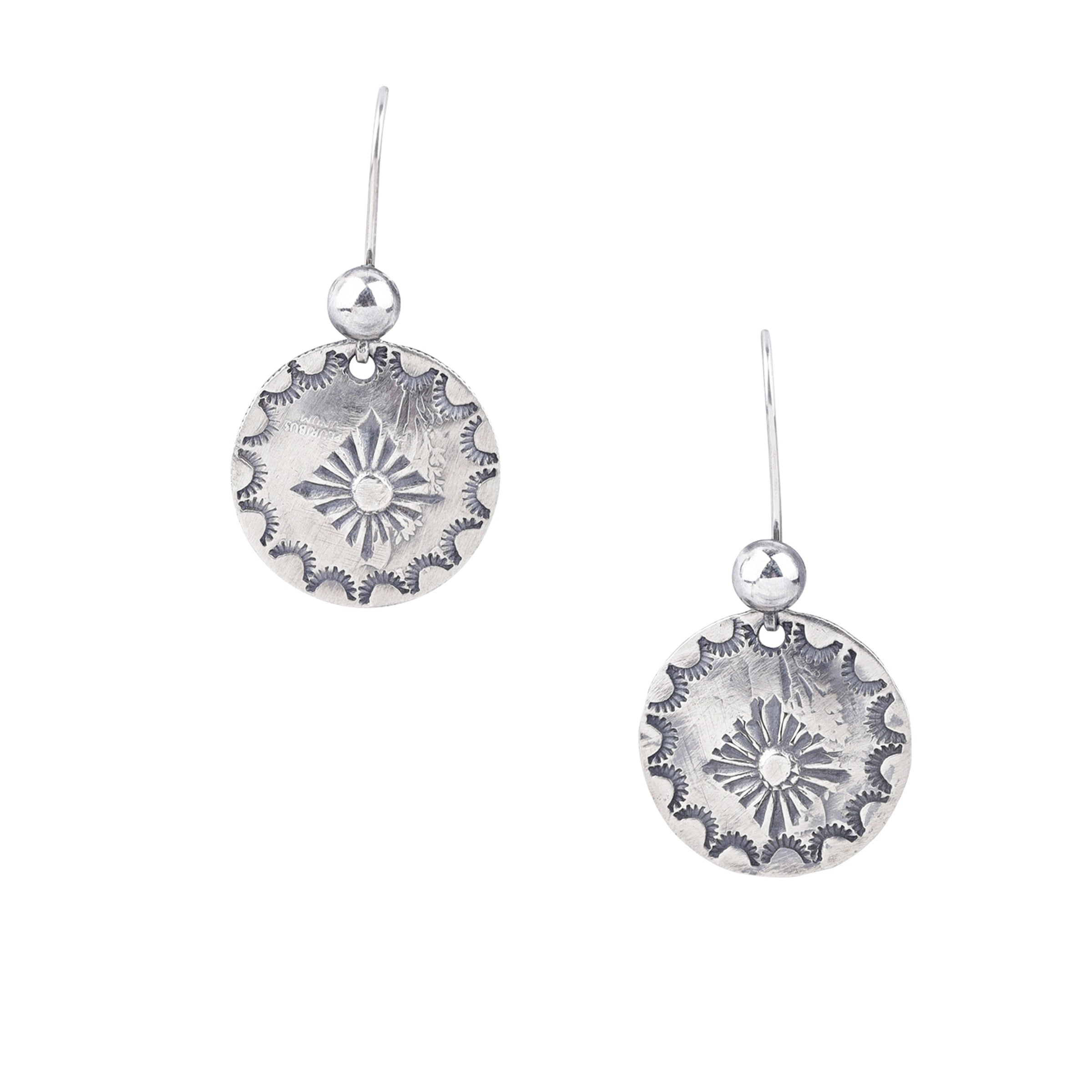 Jesse Robbins Coin Stamp Earrings