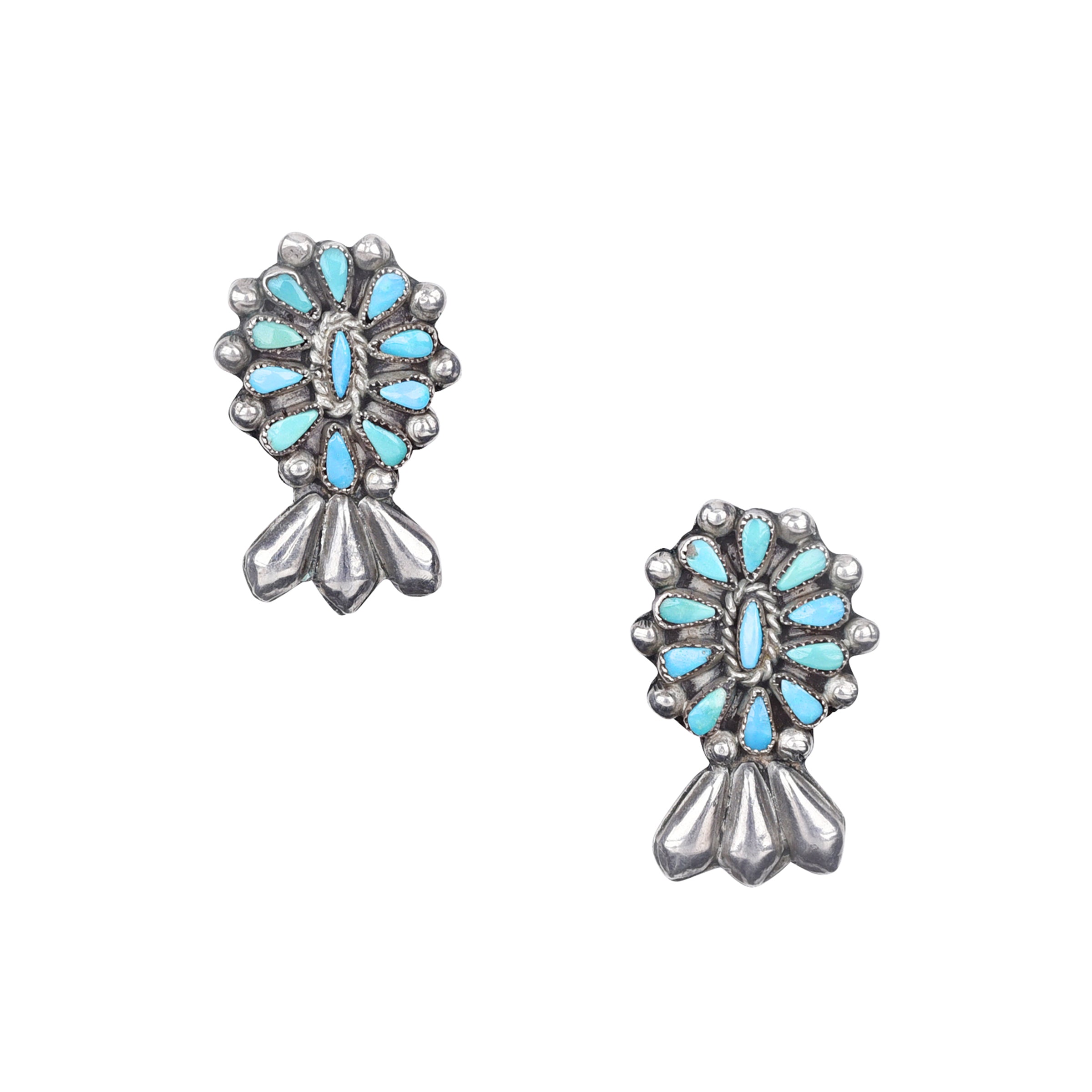 Vintage Petit Point Post Earrings