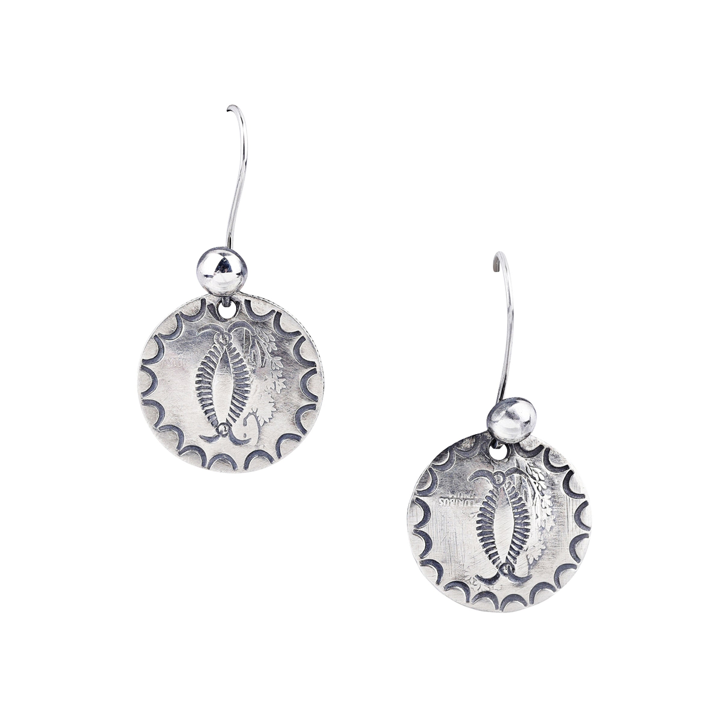 Jesse Robbins Coin Stamp Earrings