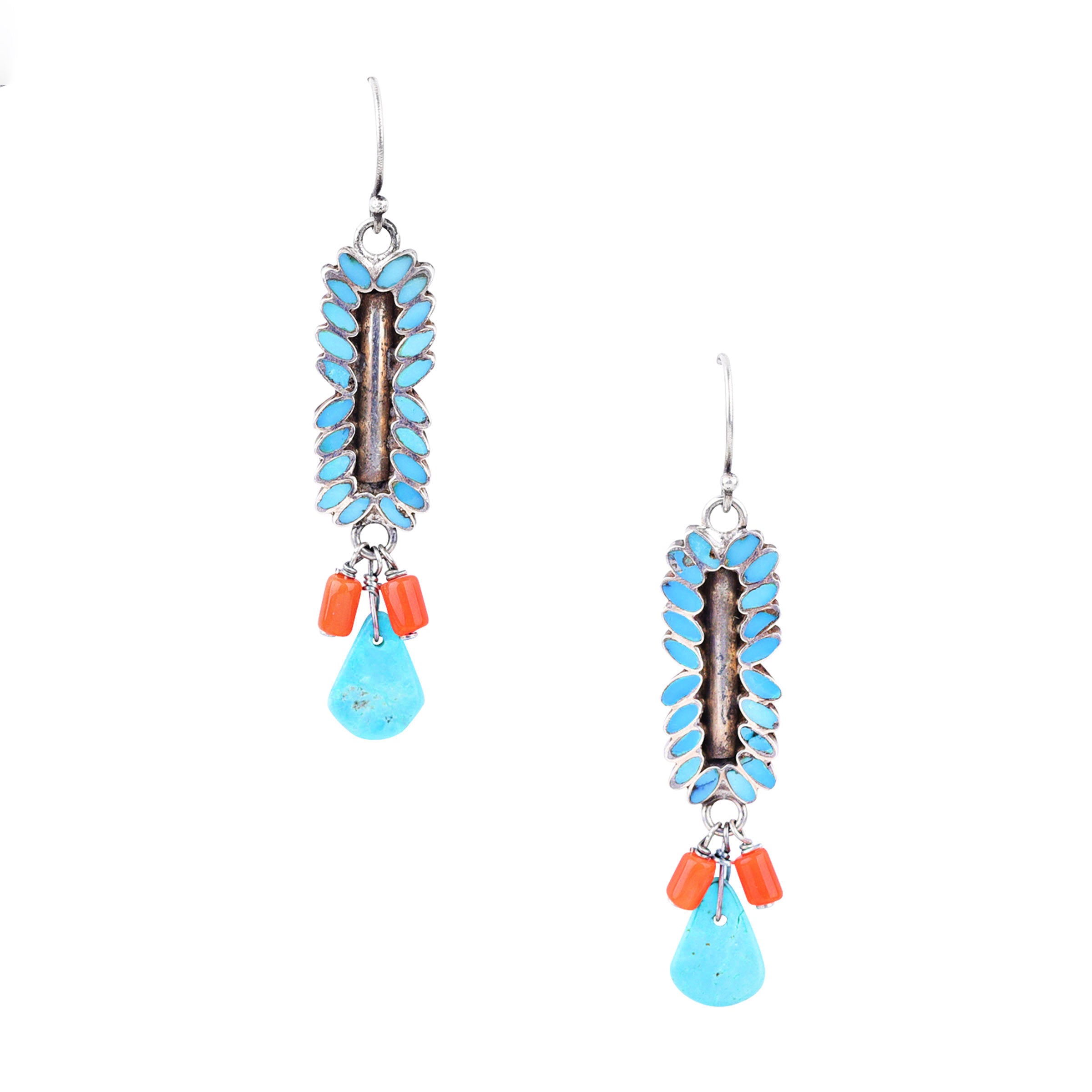 Vintage Petit Point Dangle Earrings