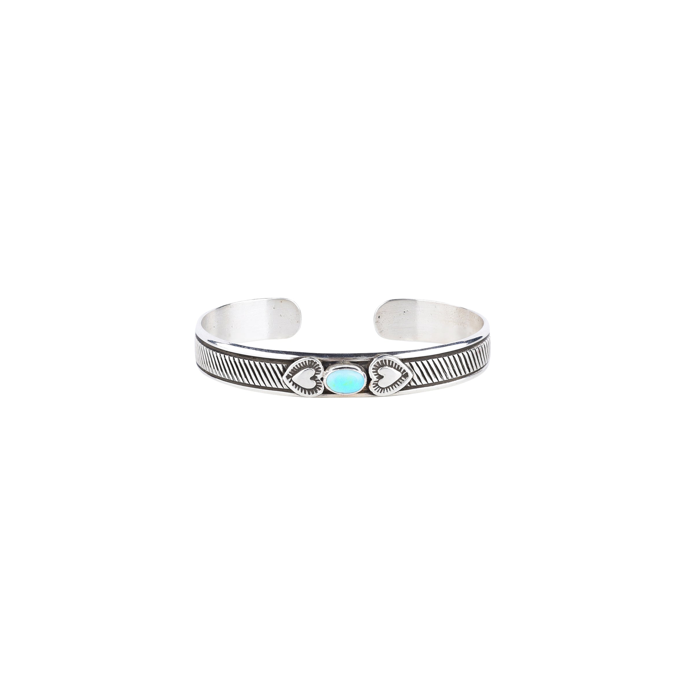 Karl Kee Nataani Turquoise Hearts Baby Cuff